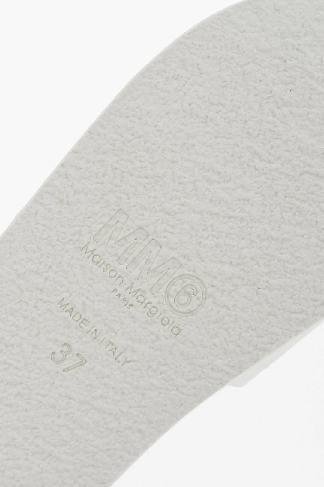 Maison Margiela Mm6 Solid Color Slides With Embossed Logo