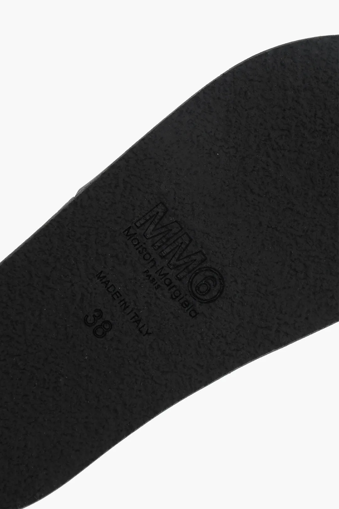 Maison Margiela Mm6 Solid Color Slides With Embossed Logo