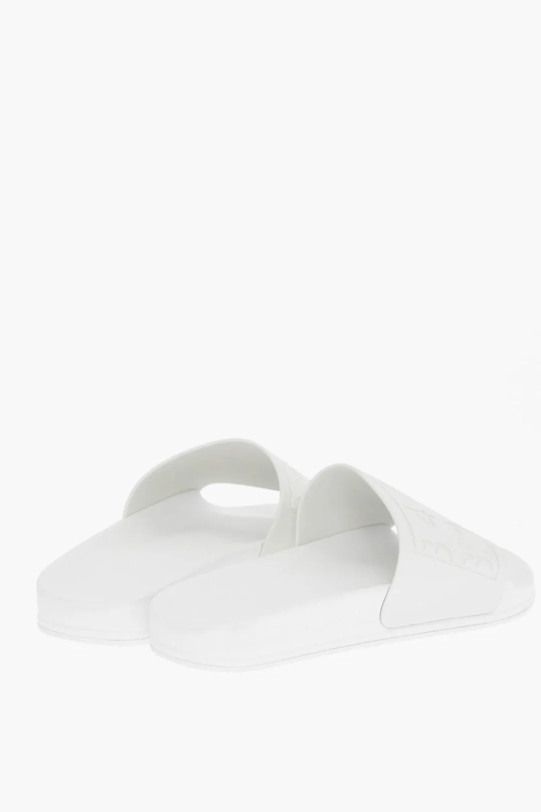 Maison Margiela Mm6 Solid Color Slides With Embossed Logo