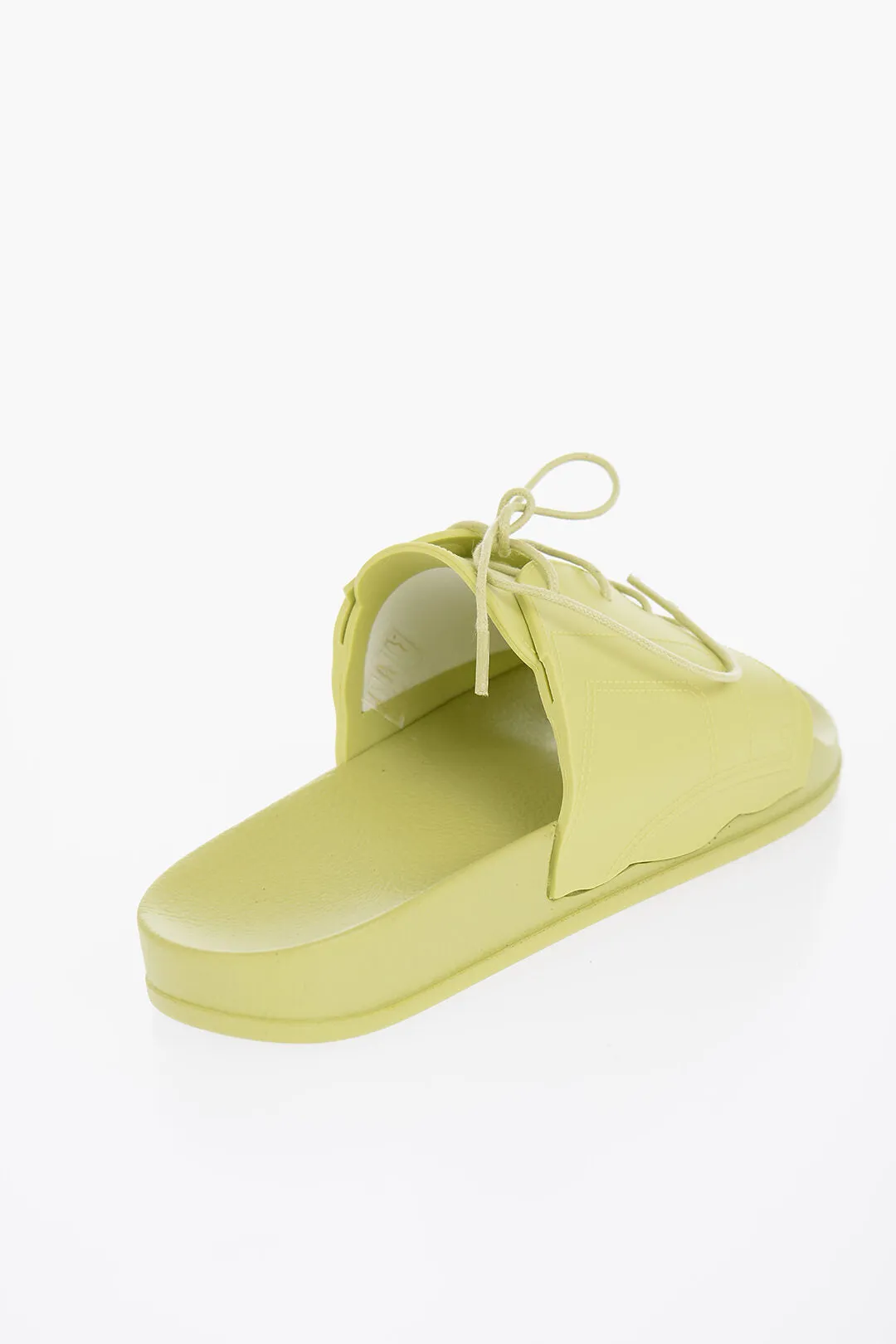 Maison Margiela Rubber Slides With Lace-Up Detail