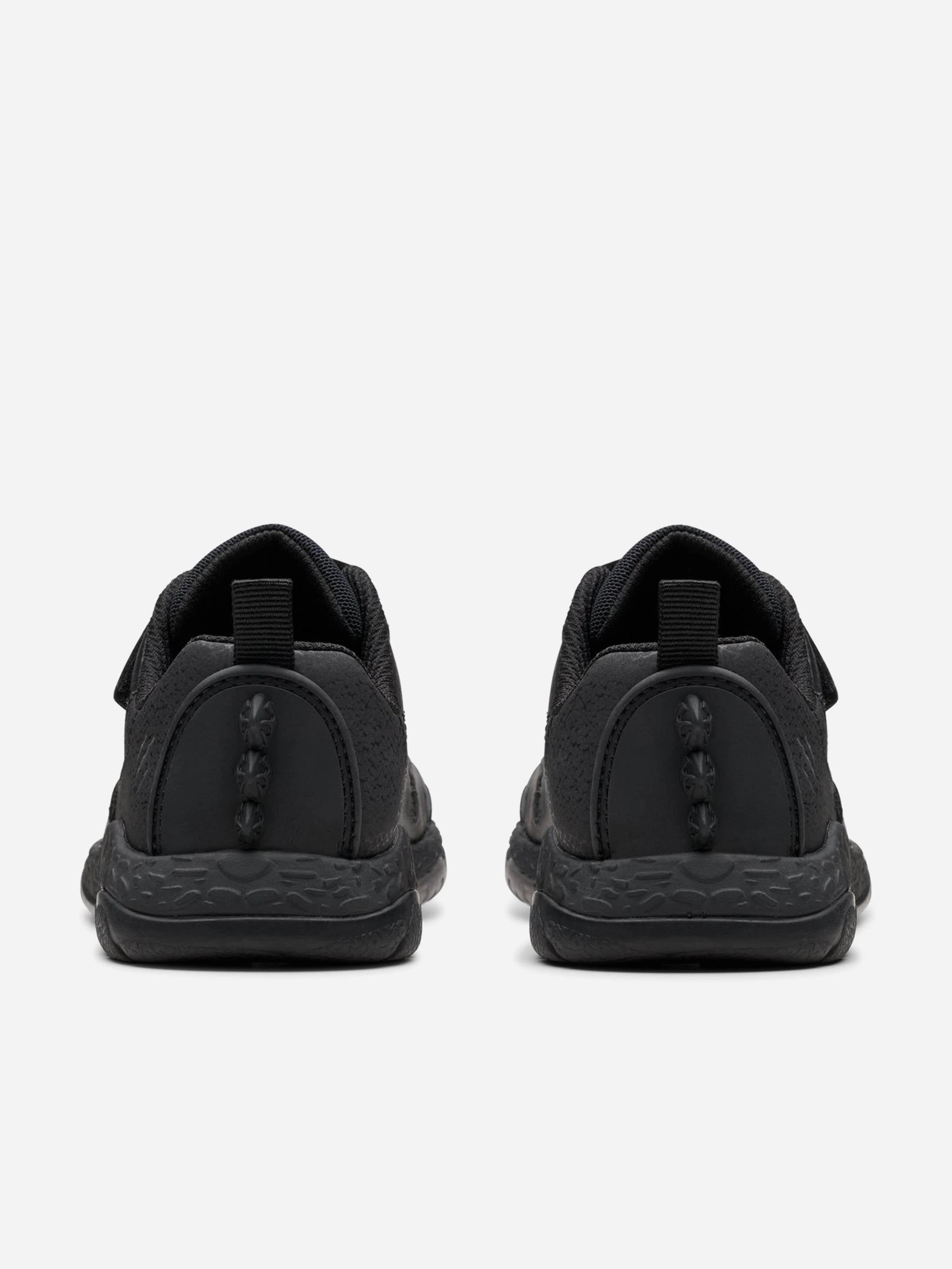 Laptop Compartment Clarks Boys Leather Steggy2 Pace Trainers in Black Get Ready To Impress