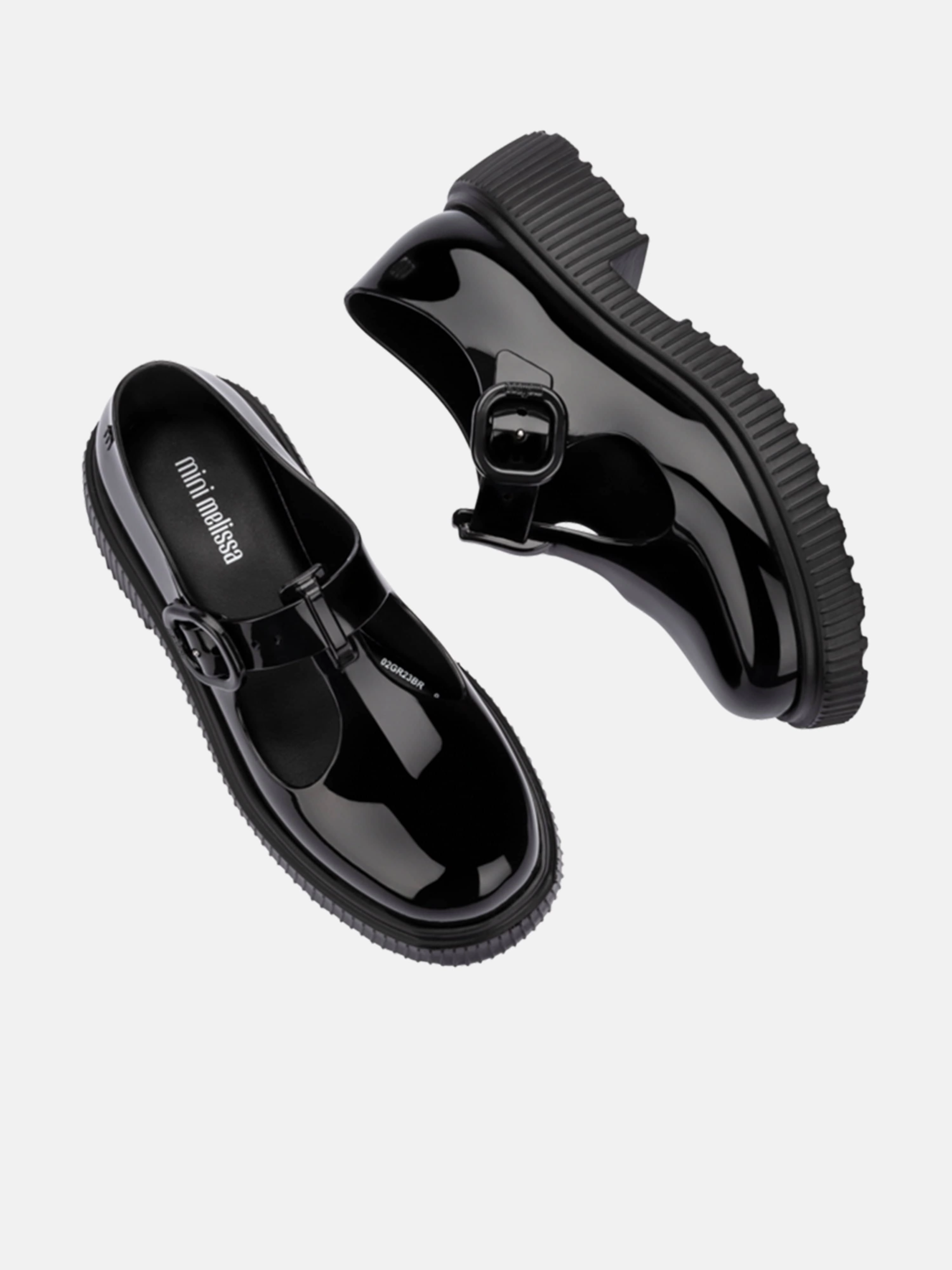 Discover More, Fits Any Lifestyle Mini Melissa Girls Jackie Shoes in Black