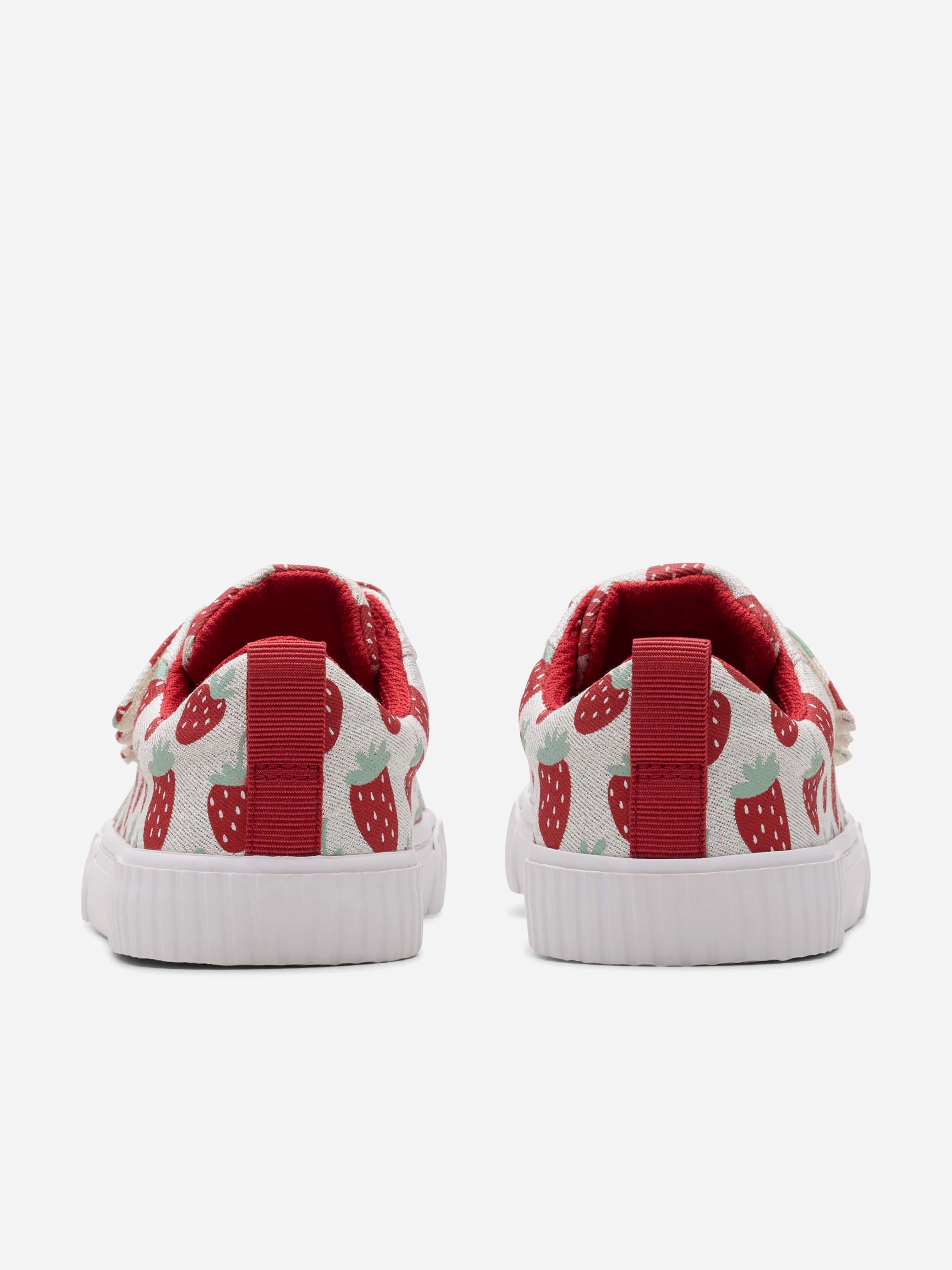 Clarks Girls Foxing Fraise Trainers in Beige Game-Changing Tech