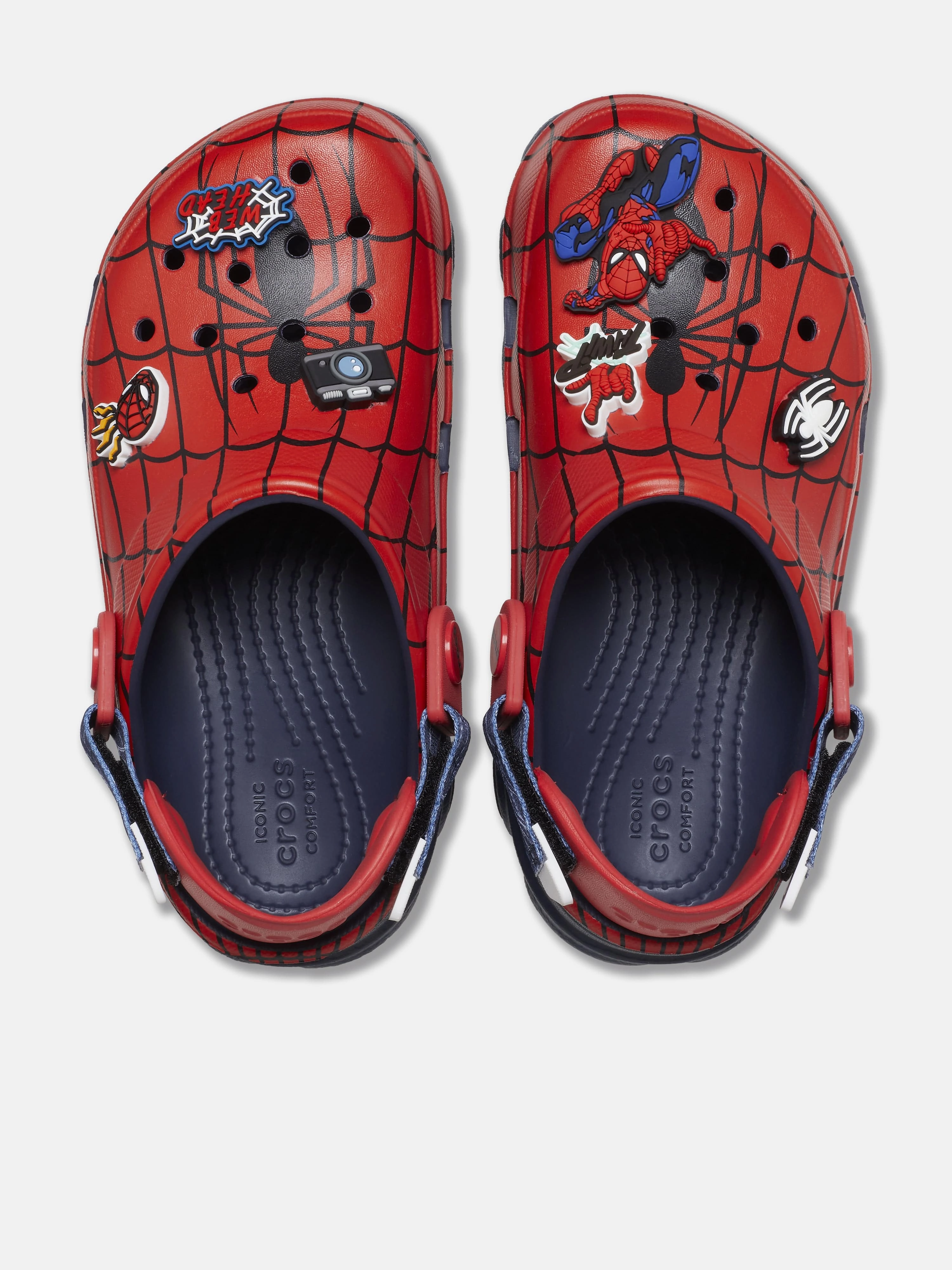 Raffia Woven Summer Bag Boys Spider-Man All-Terrain Clog in Navy Functional