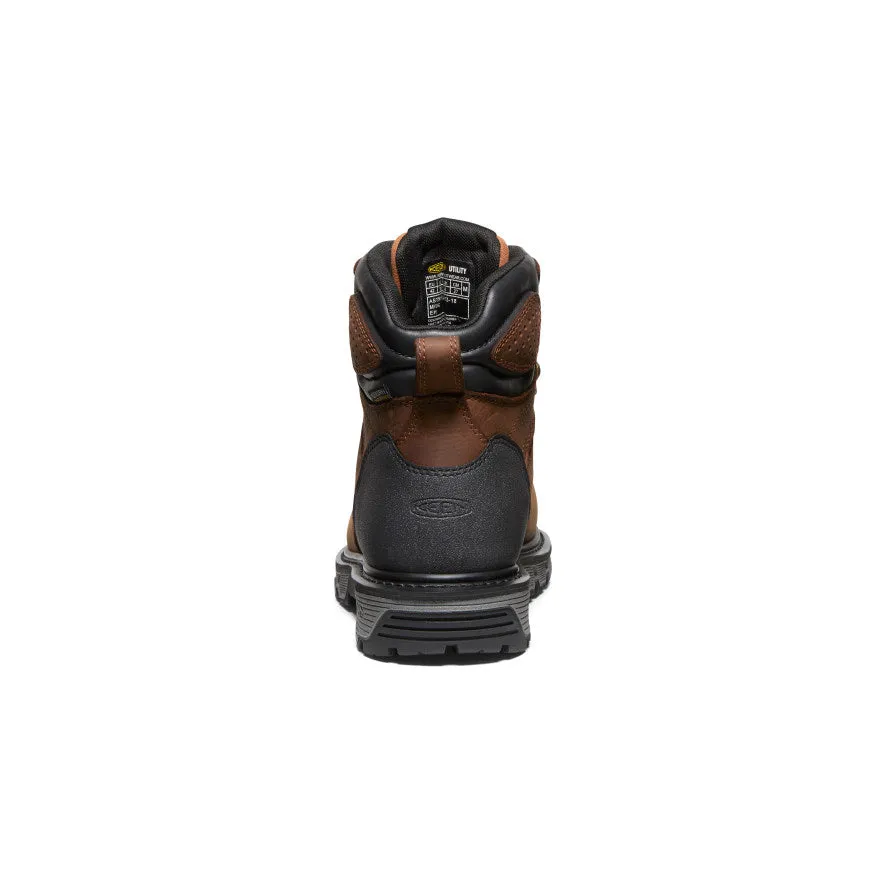 Men's Camden 6" Waterproof Boot (Carbon Toe)  |  Leather Brown/Black