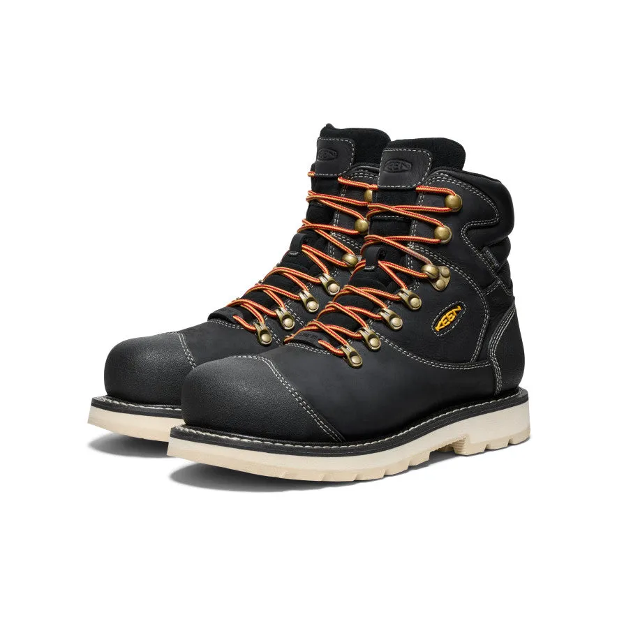Men's Cincinnati  6" Waterproof 90 Heel Boot (Carbon Toe)  |  Black/Sandshell