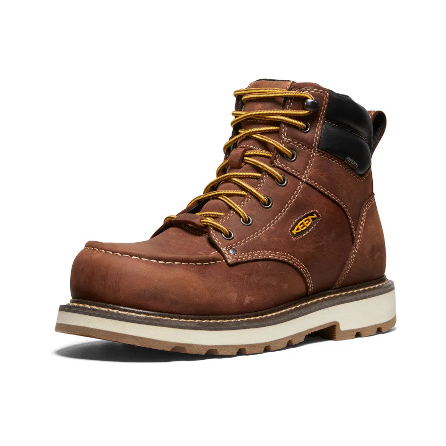 Men's Cincinnati 6" Waterproof 90 Heel Boot (Carbon Toe)  |  Tuscan Red/Sandshell