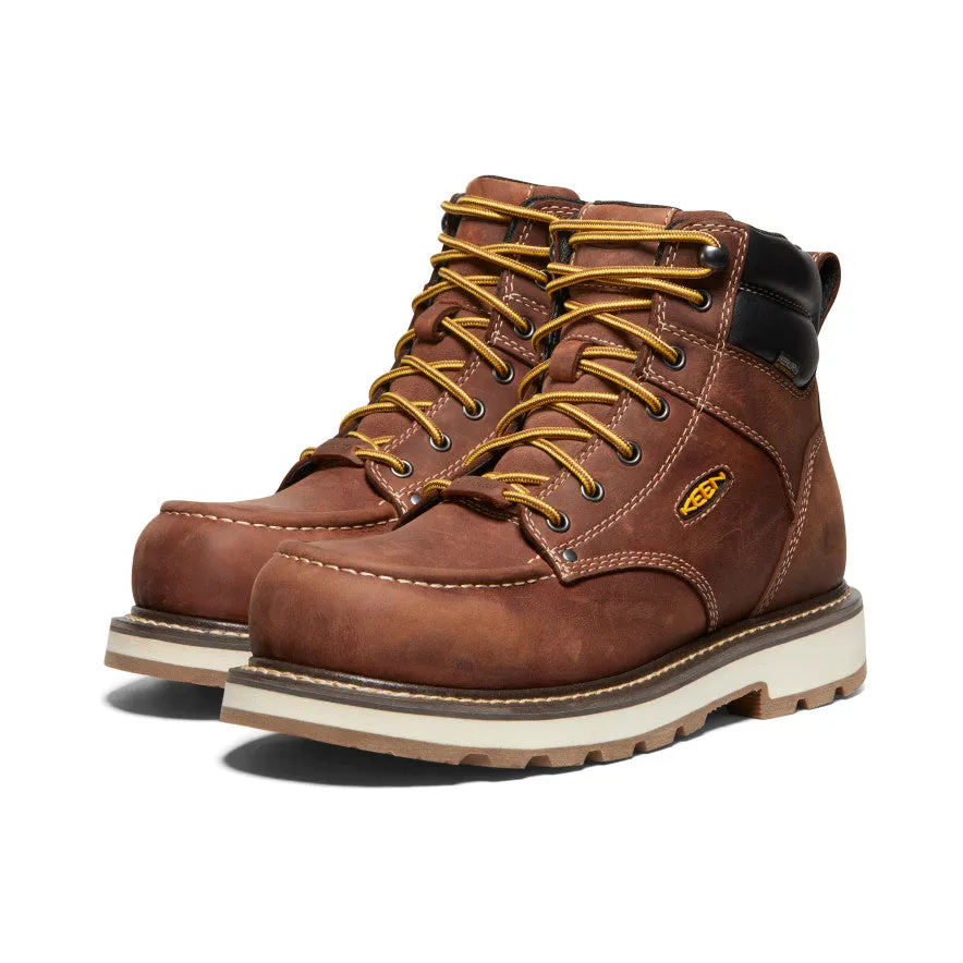 Men's Cincinnati 6" Waterproof 90 Heel Boot (Carbon Toe)  |  Tuscan Red/Sandshell