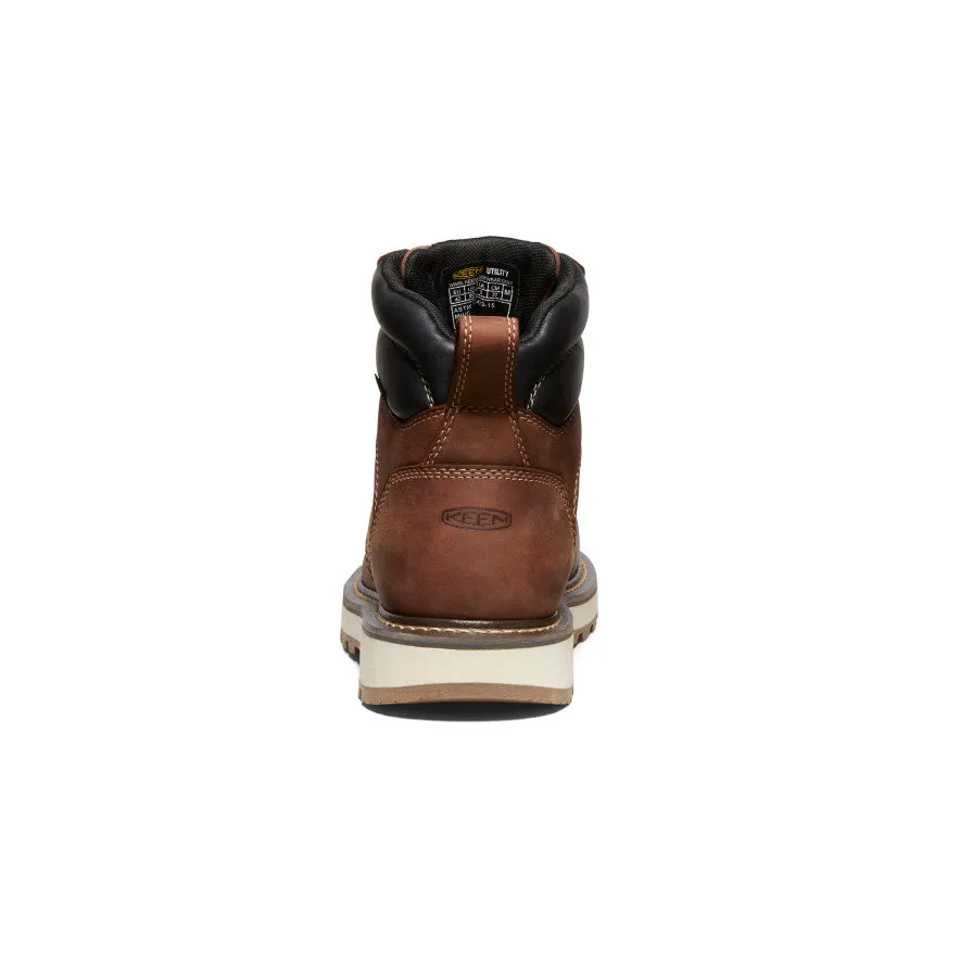 Men's Cincinnati 6" Waterproof 90 Heel Boot (Carbon Toe)  |  Tuscan Red/Sandshell