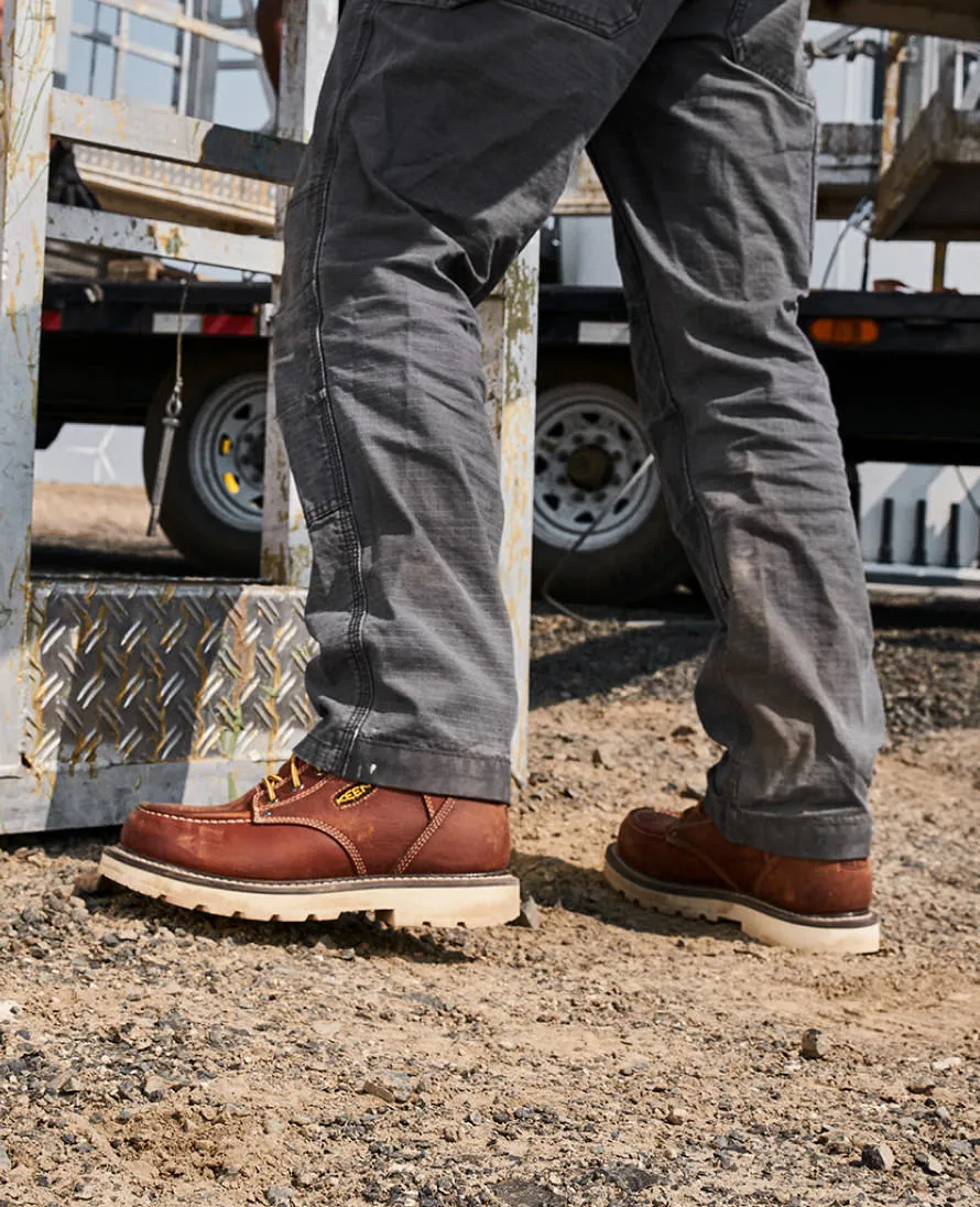 Men's Cincinnati 6" Waterproof 90 Heel Boot (Soft Toe)  |  Tuscan Red/Sandshell