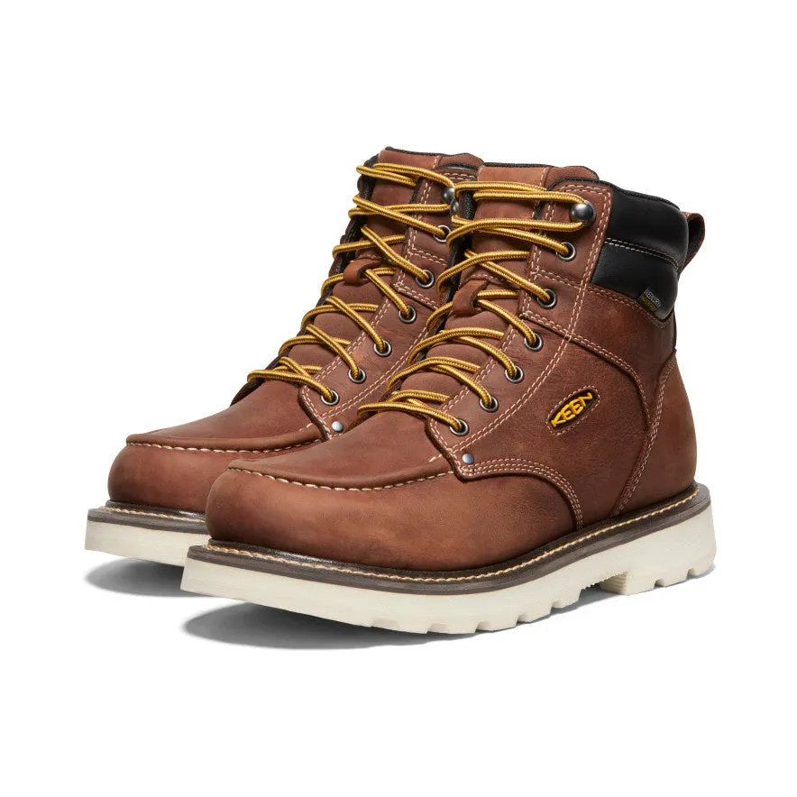 Men's Cincinnati 6" Waterproof 90 Heel Boot (Soft Toe)  |  Tuscan Red/Sandshell