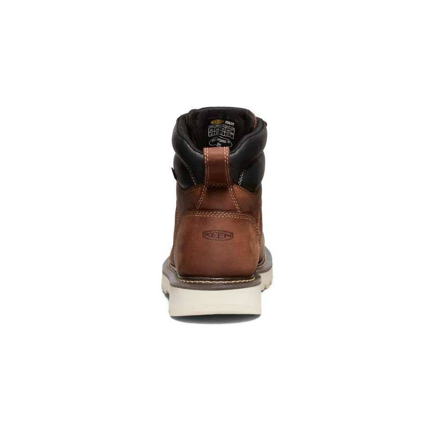 Men's Cincinnati 6" Waterproof 90 Heel Boot (Soft Toe)  |  Tuscan Red/Sandshell
