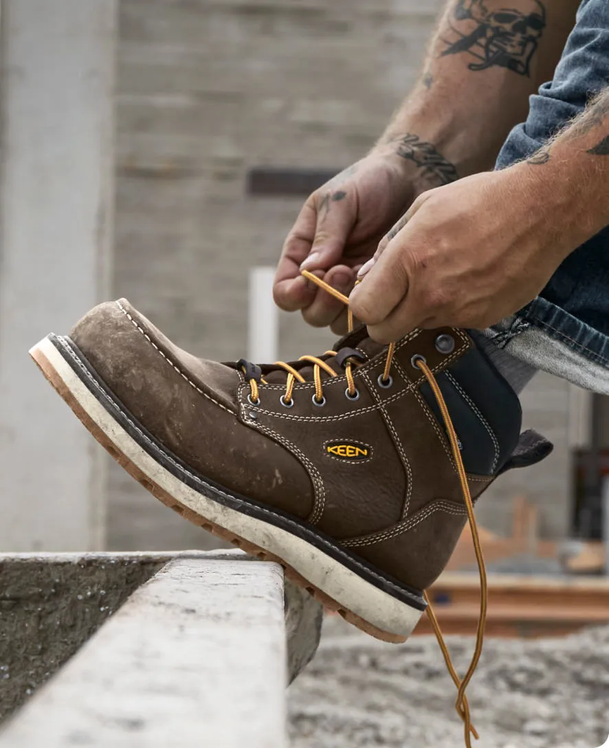 Men's Cincinnati 6" Waterproof Boot (Carbon Toe)  |  Dark Chocolate/Sandshell