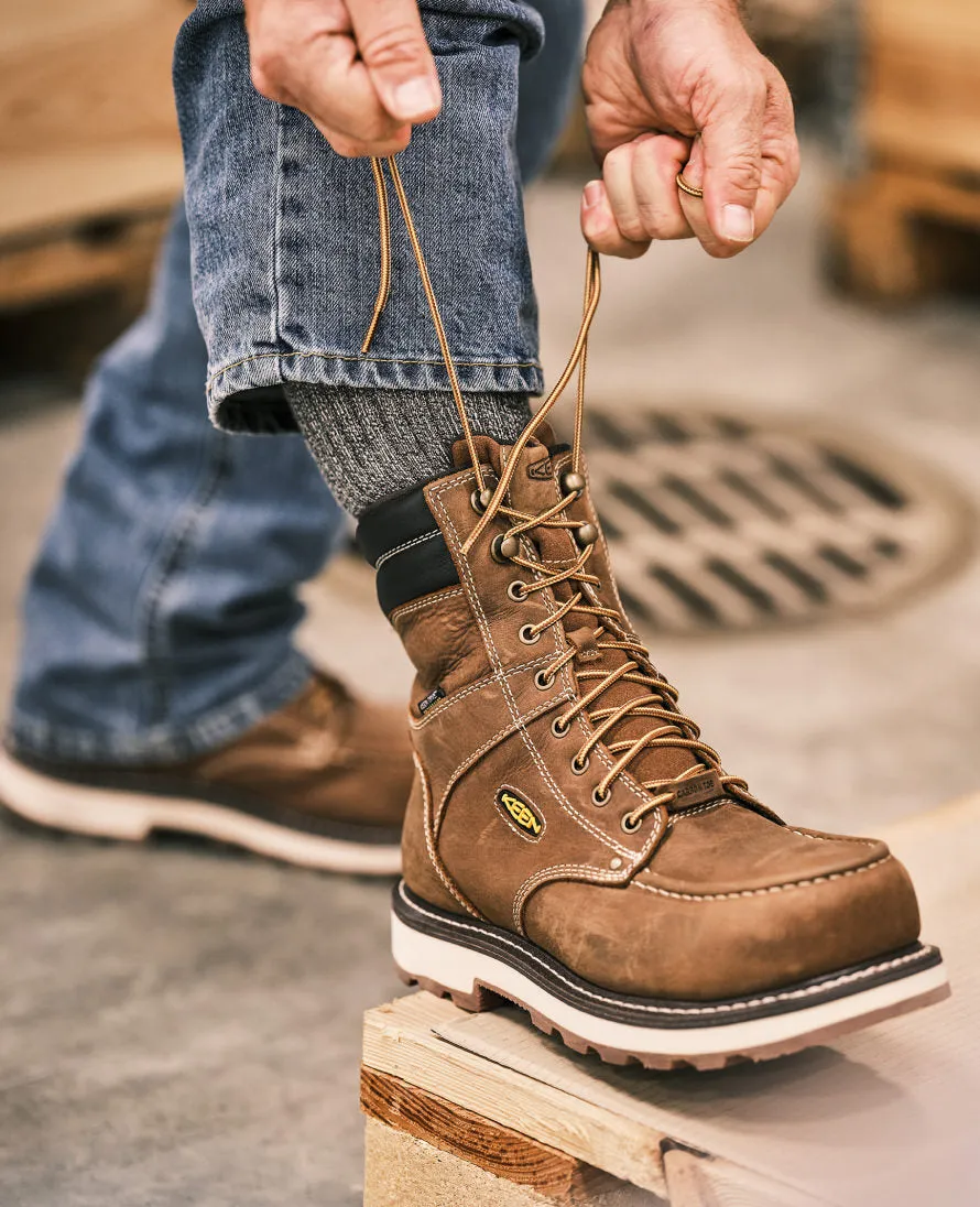 Men's Cincinnati 8" Waterproof 90 Heel Boot (Carbon Toe)  |  Belgian/Sandshell