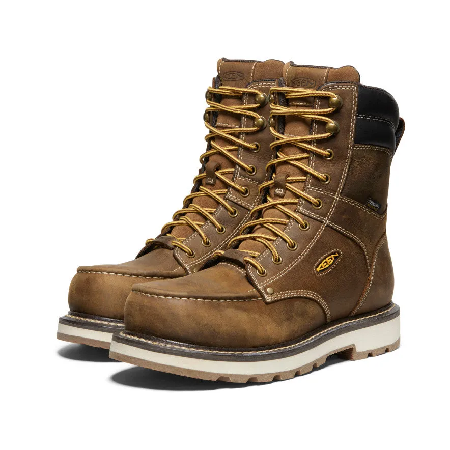 Men's Cincinnati 8" Waterproof 90 Heel Boot (Carbon Toe)  |  Belgian/Sandshell