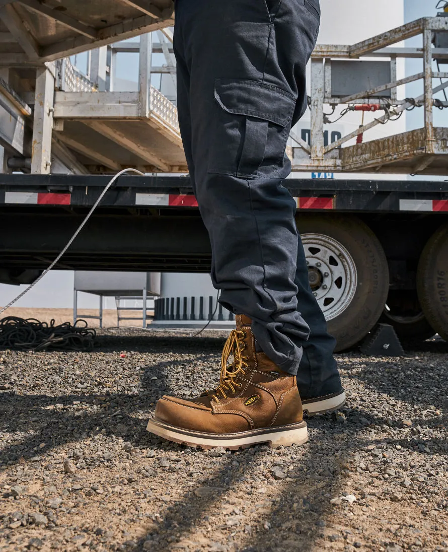 Men's Cincinnati 8" Waterproof 90 Heel Boot (Carbon Toe)  |  Belgian/Sandshell