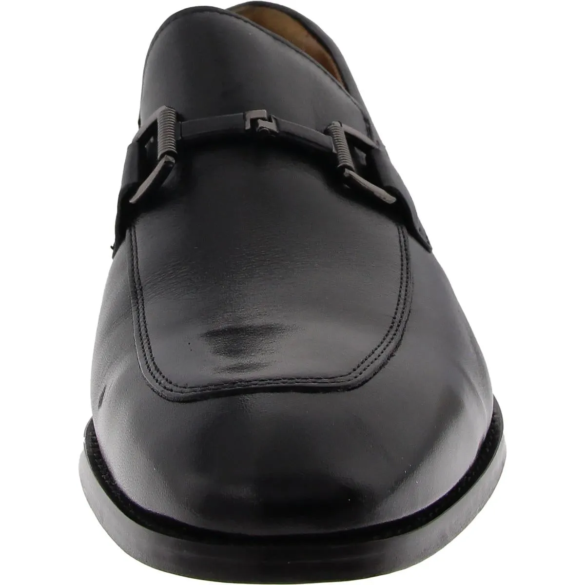 Mens Embellished Leather Loafers