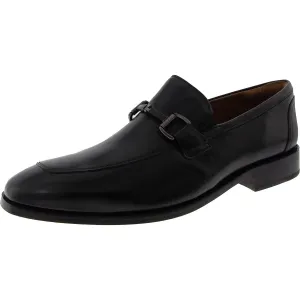 Mens Embellished Leather Loafers