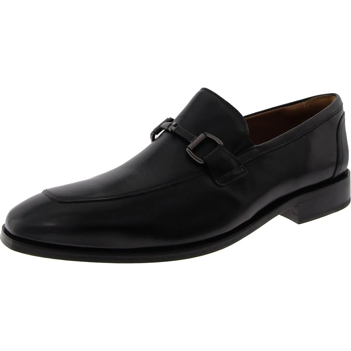 Mens Embellished Leather Loafers