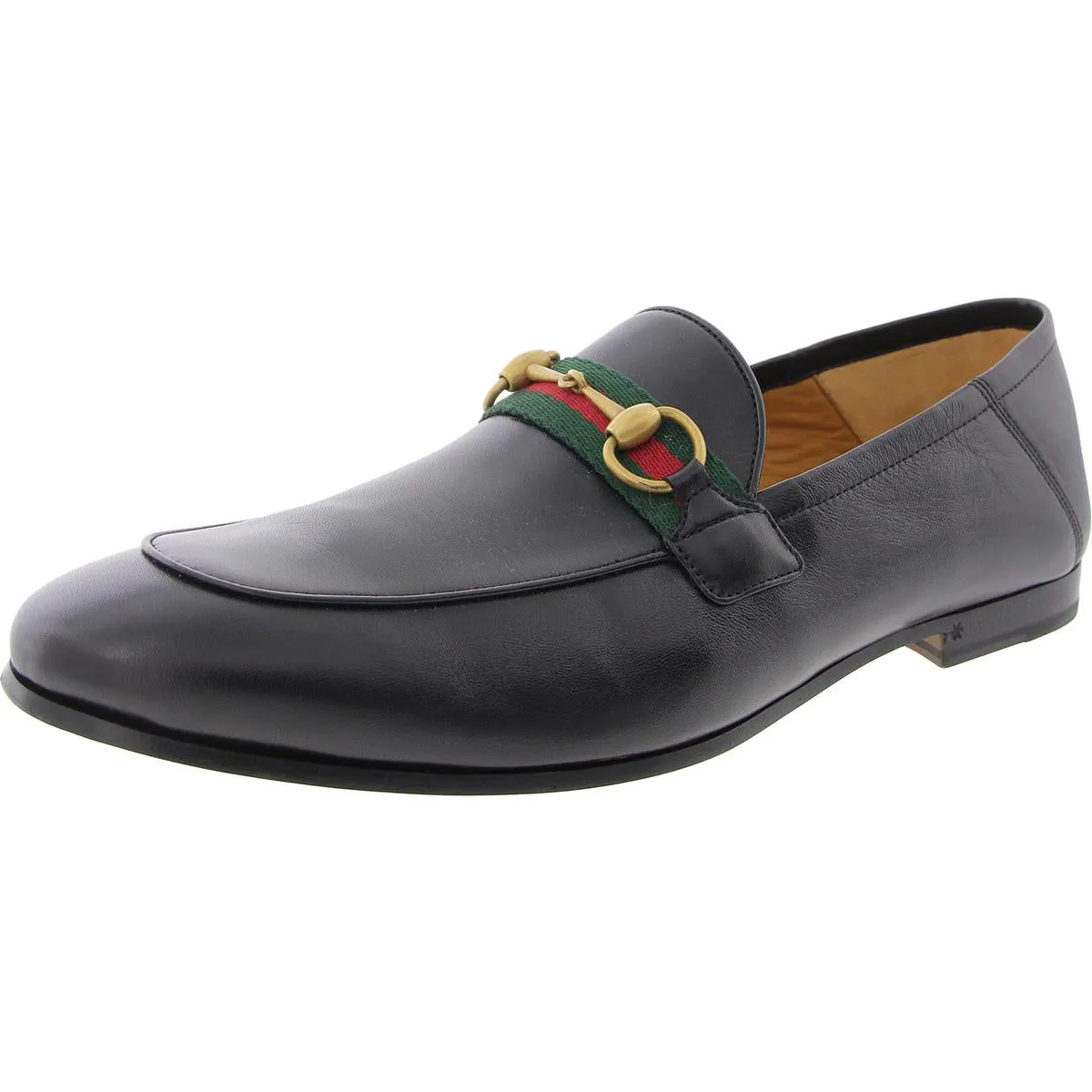 Mens Metallic Leather Loafers