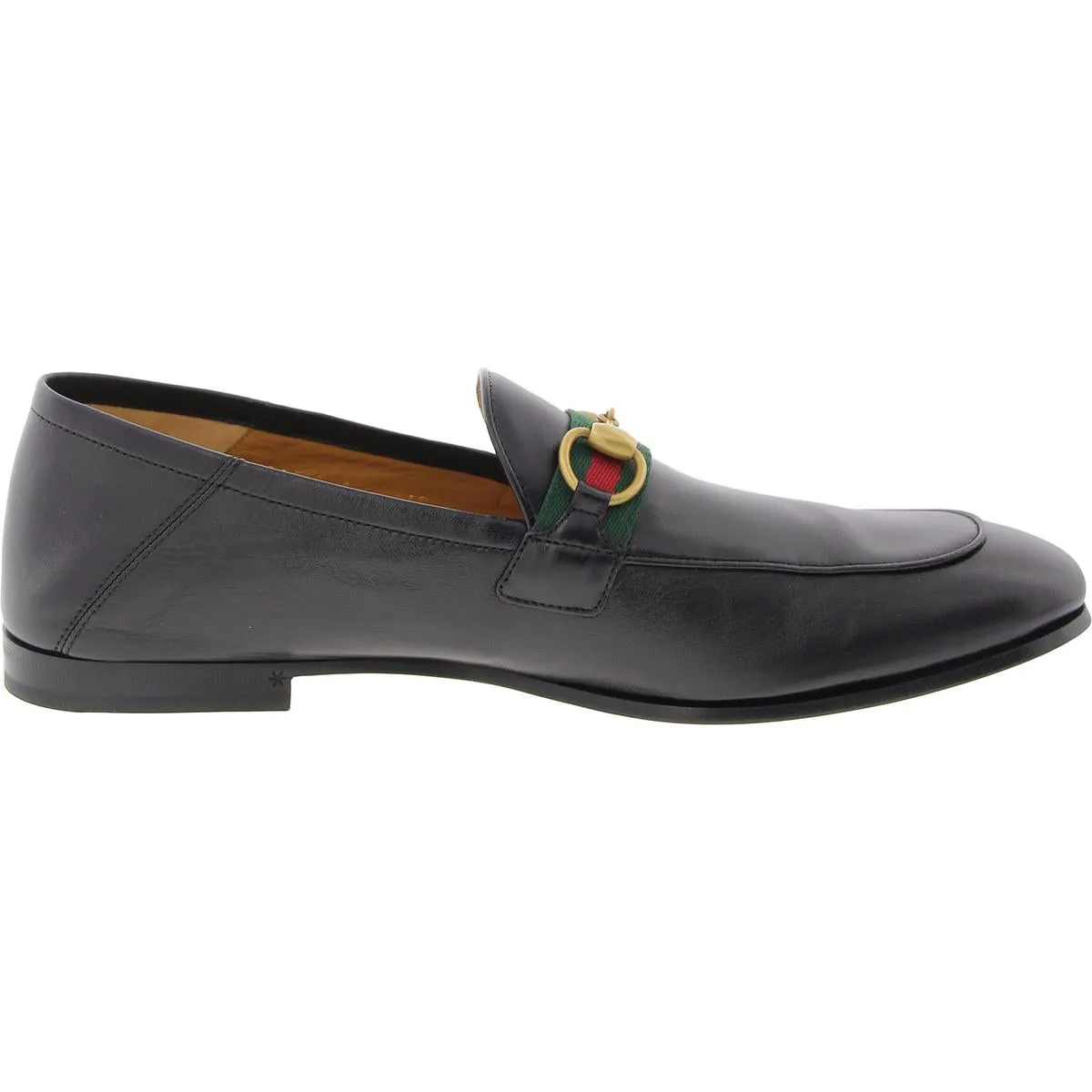 Mens Metallic Leather Loafers