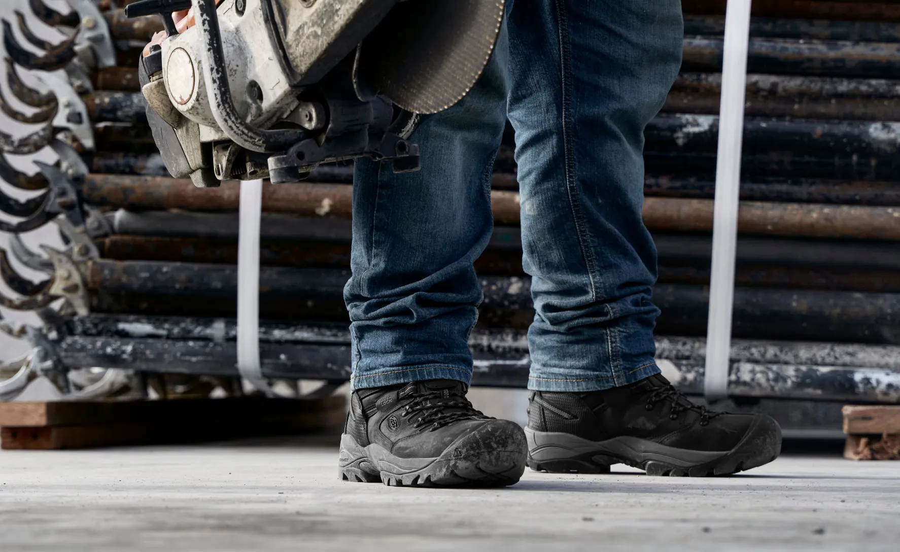 Men's Pittsburgh Energy 6" Waterproof Boot (Carbon Toe)  |  Black/Forged Iron