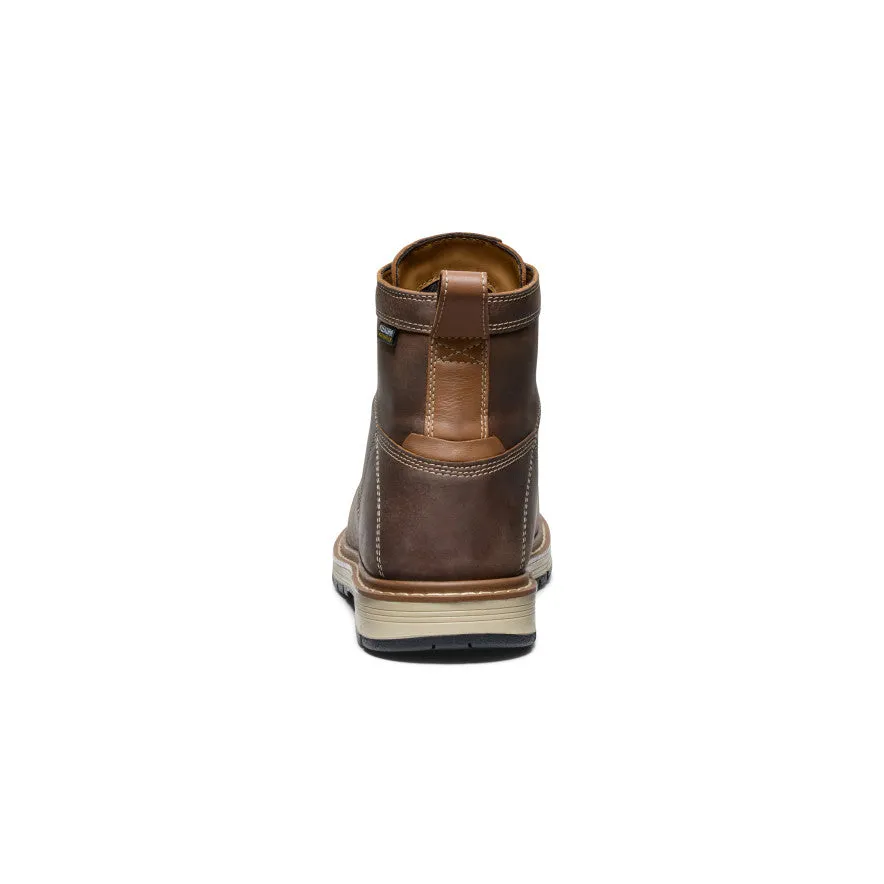 Men's San Jose 6" Waterproof 90 Heel Boot (Aluminum Toe)  |  Bison/Black