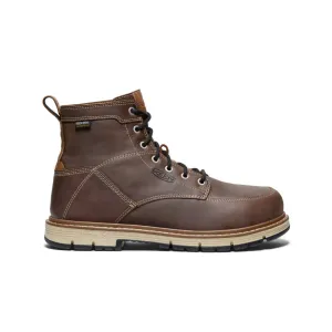 Men's San Jose 6" Waterproof 90 Heel Boot (Aluminum Toe)  |  Bison/Black