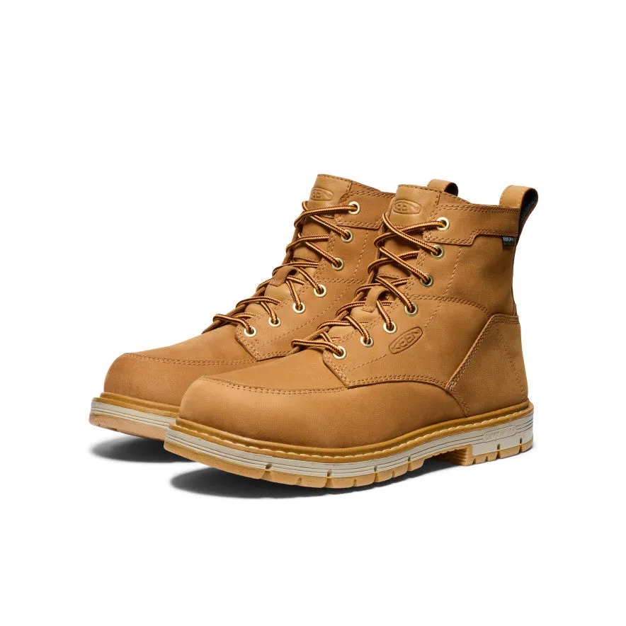 Men's San Jose 6" Waterproof 90 Heel Boot (Soft Toe)  |  Bistre/Gum