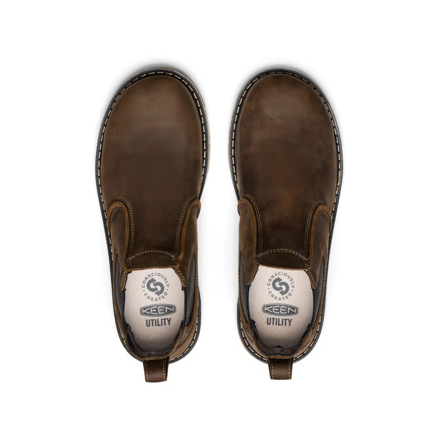 Men's San Jose Chelsea 90 Heel Boot (Aluminum Toe)  |  Cascade Brown/Gum