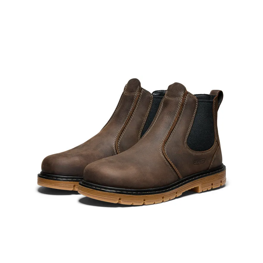 Men's San Jose Chelsea 90 Heel Boot (Aluminum Toe)  |  Cascade Brown/Gum