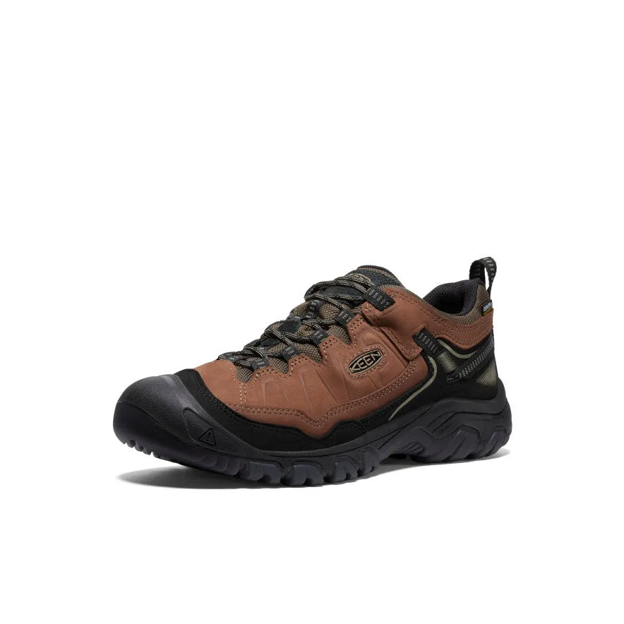 Men's Targhee IV Wide Waterproof Hiking Shoe  |  Bison/Black