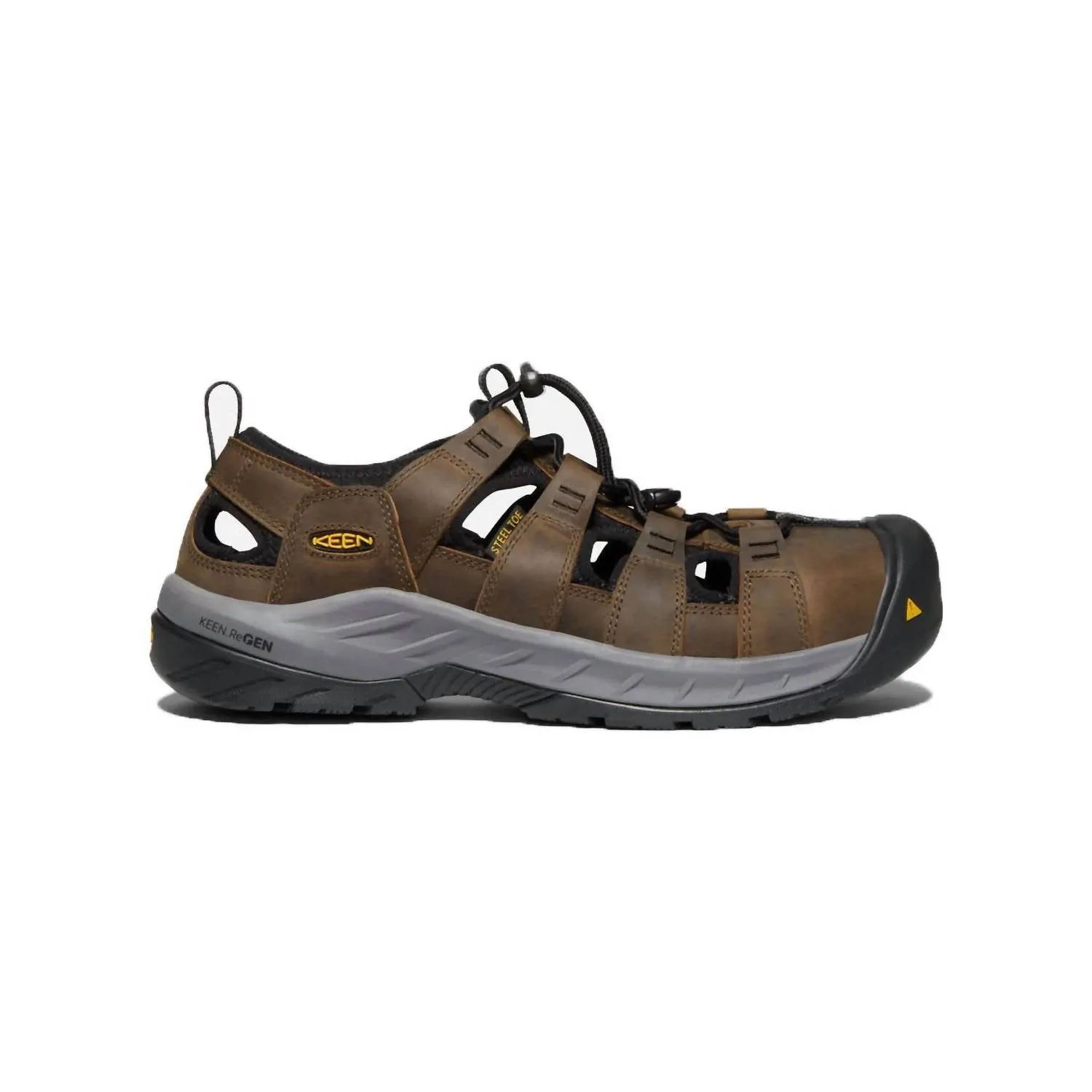 Men's Utility Atlanta Cool Work Sandals In Cascade Brown/black