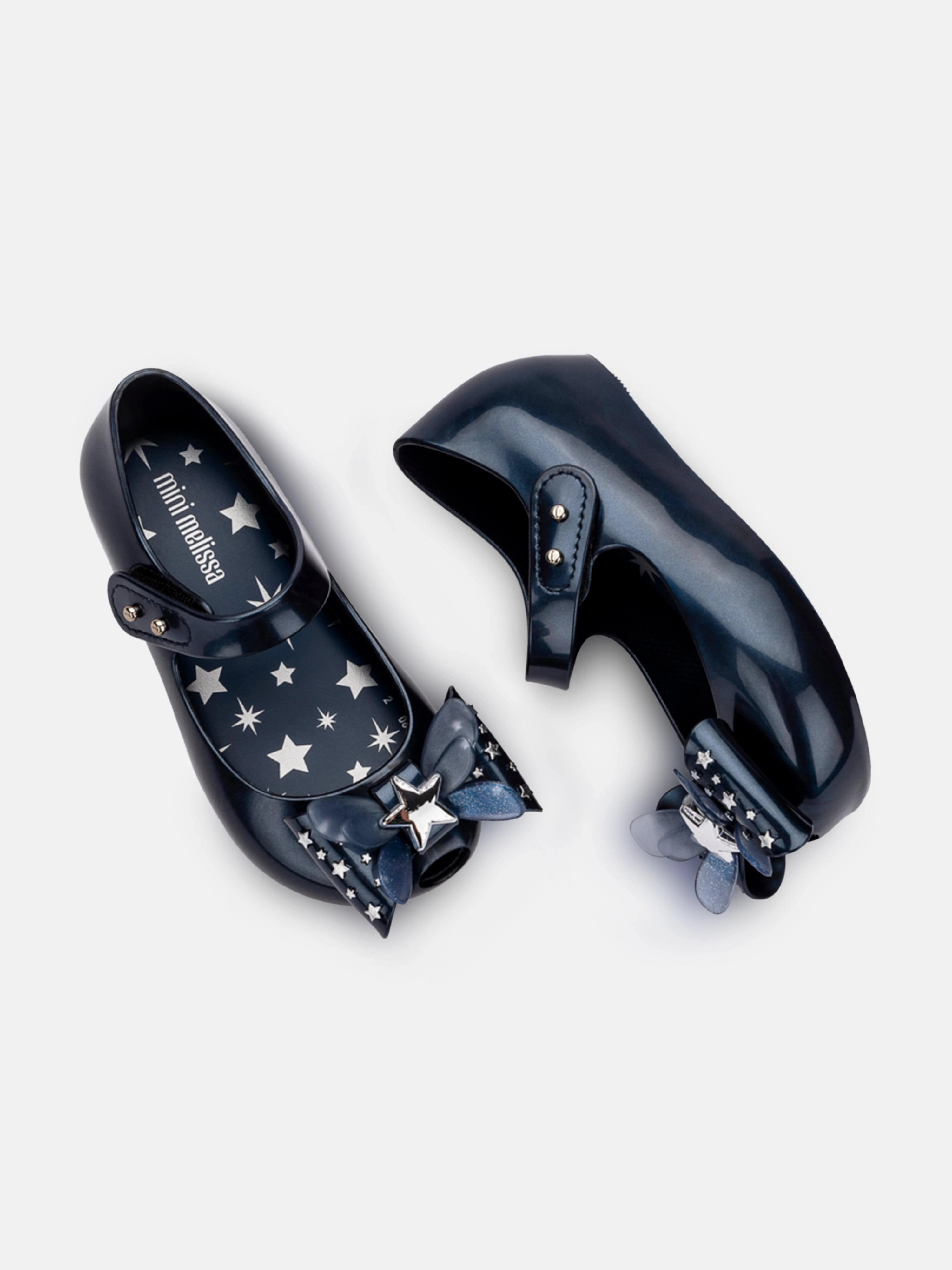 Boho Mini Melissa Girls Ultragirl Star II Shoes in Blue