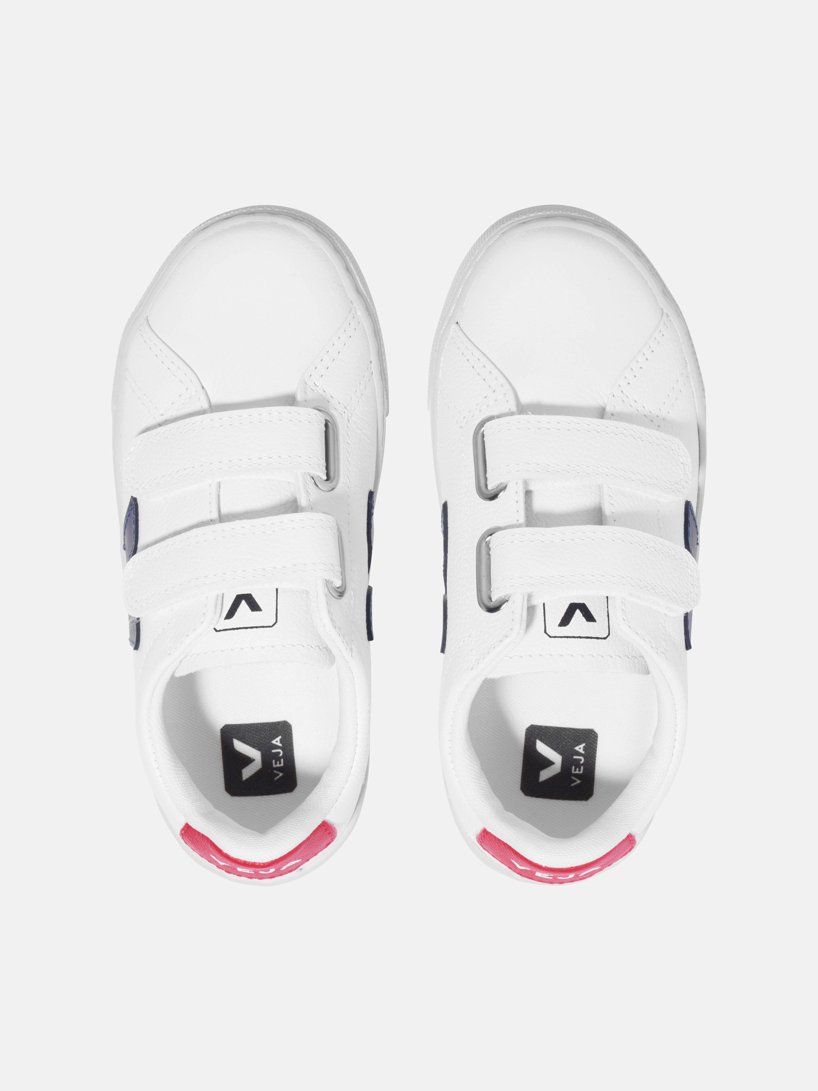 Ready For The Outdoors Veja Kids Small Esplar Velcro Trainers in White Unisex Laptop Backpack
