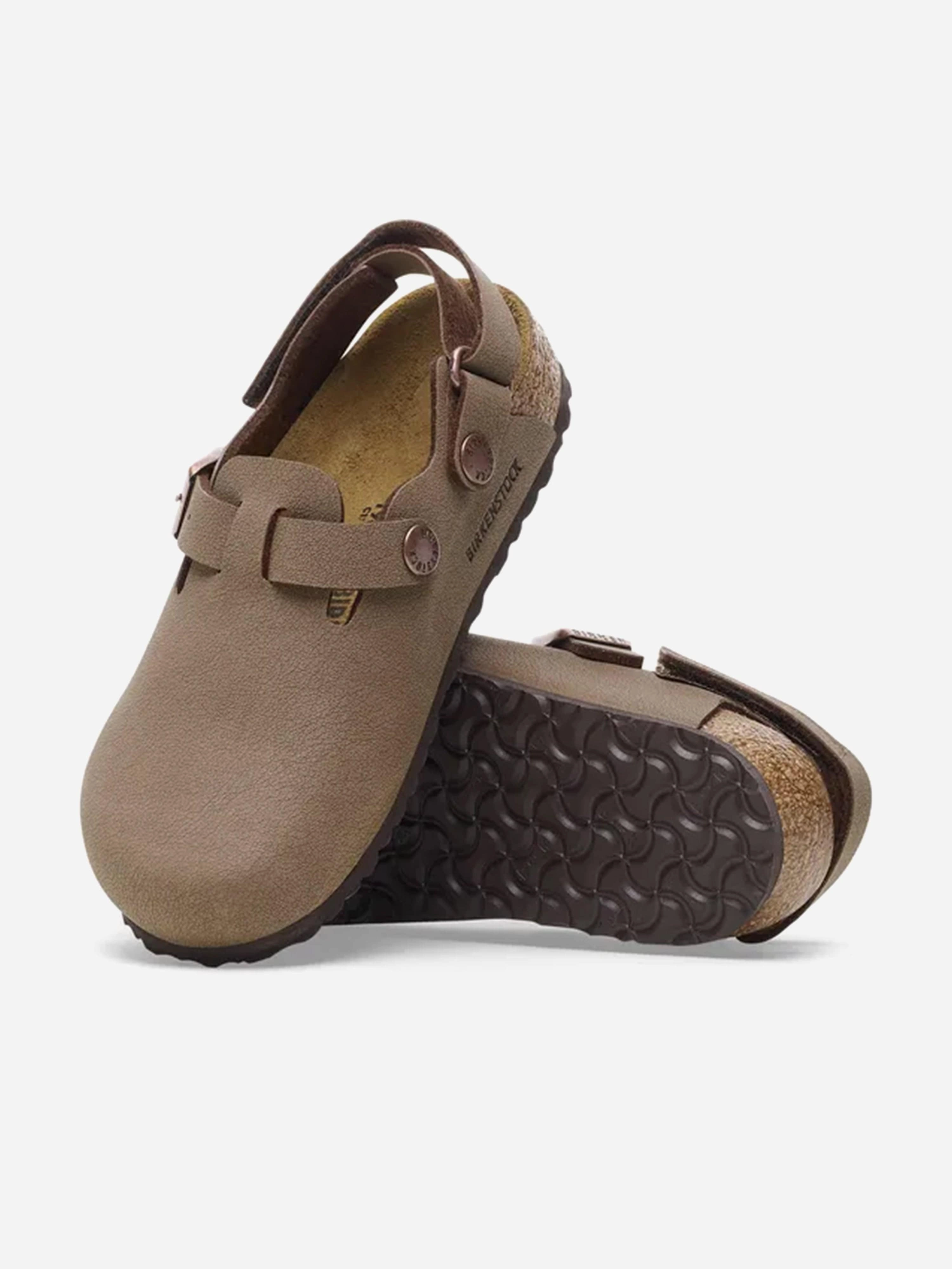Buy Smart BIRKENSTOCK Kids Tokio Clogs in Brown Eco-Friendly Material