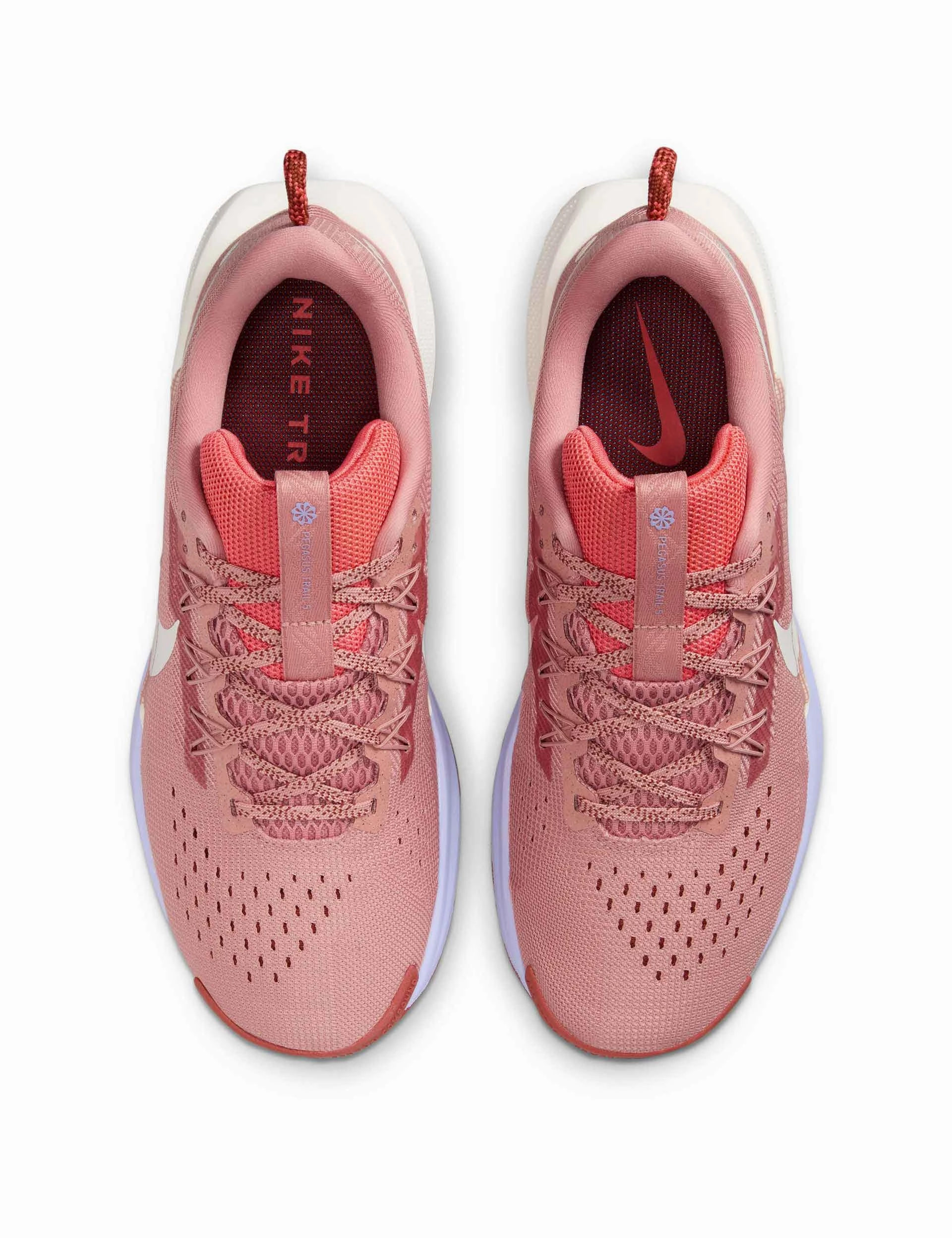 Trusted Quality, Straw, Built For The Wild Pegasus Trail 5 Shoes - Red Stardust/Sail/Lilac Ice/Mars Stone