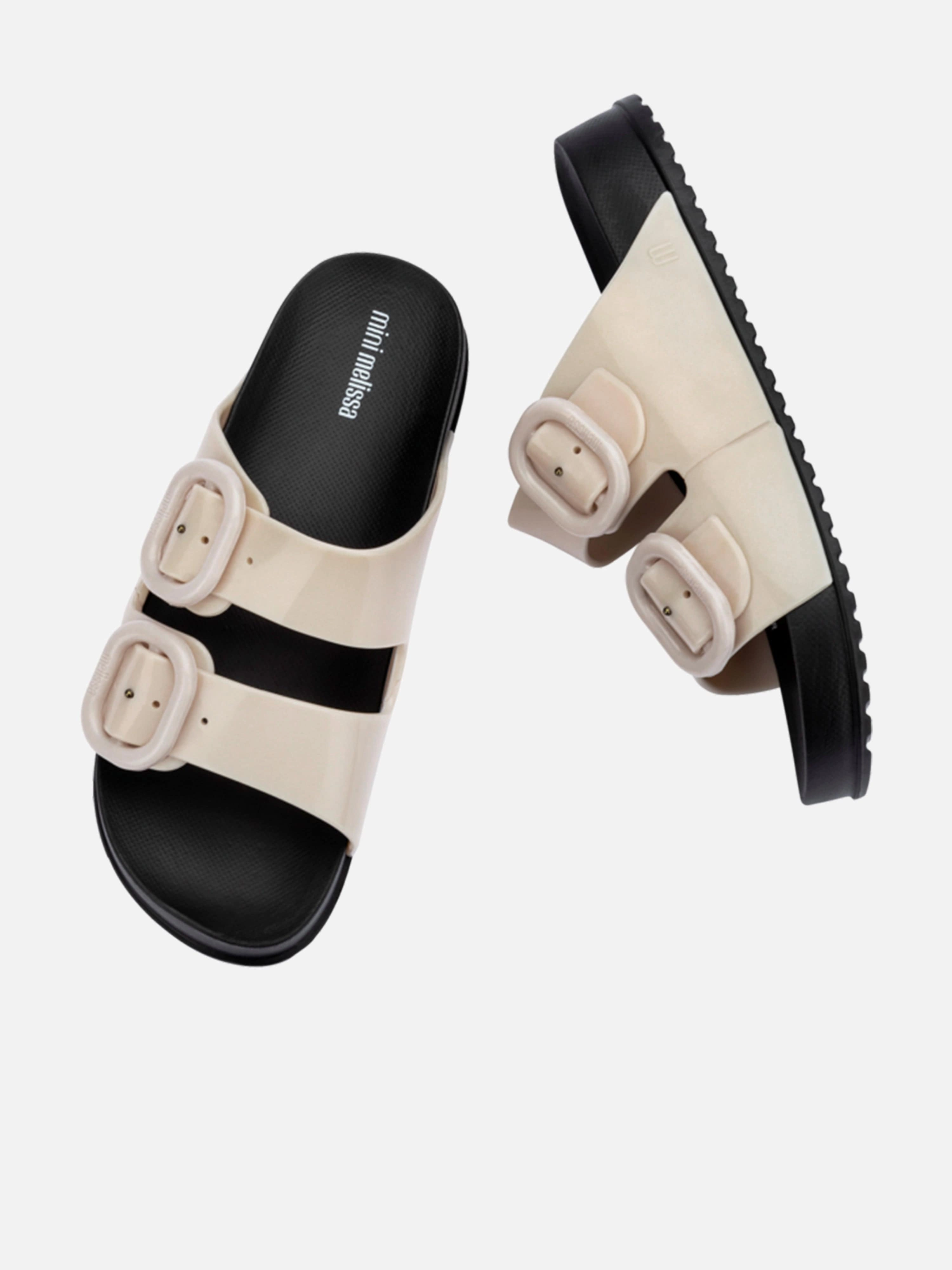 Buy Smart, Classic Leather Briefcase Girls Cozy Slide Sandals in Ivory