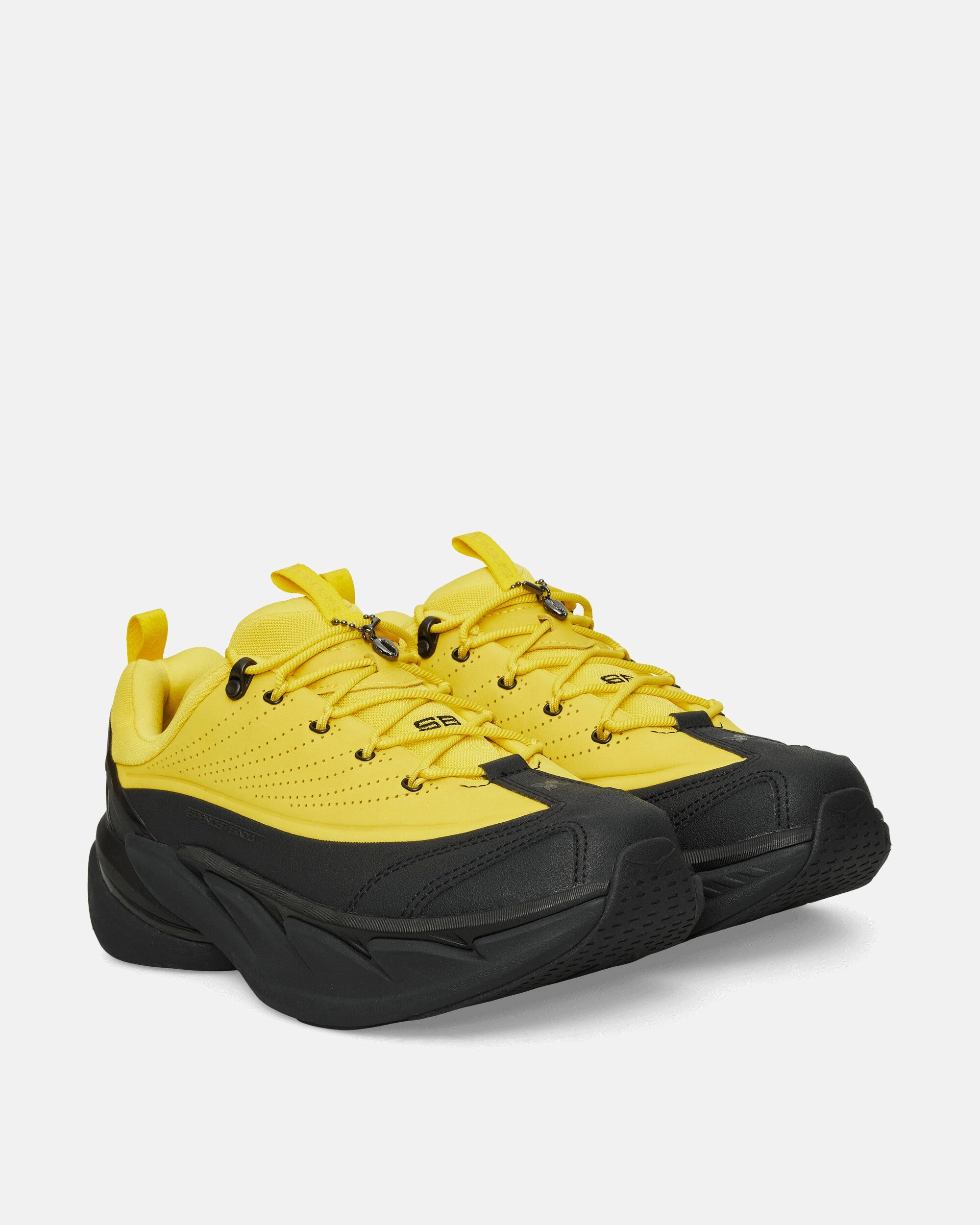 Spencer Badu Elevon X Sneakers Zest / Black Raffia, Affordable Luxury
