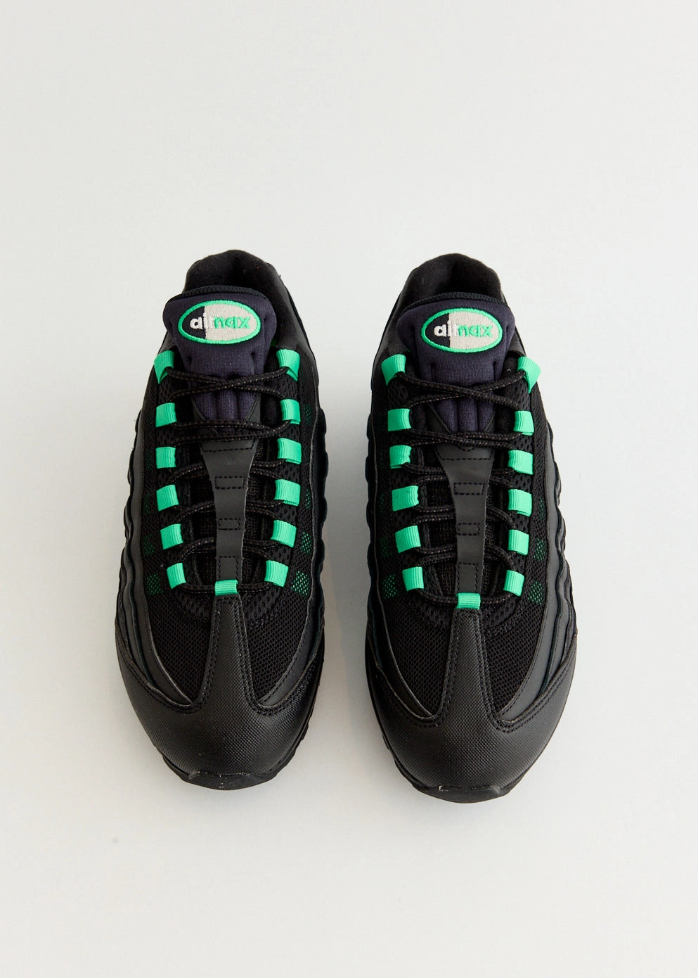Satin, Padded Air Max 95 OG 'Black Green Shock' Sneakers
