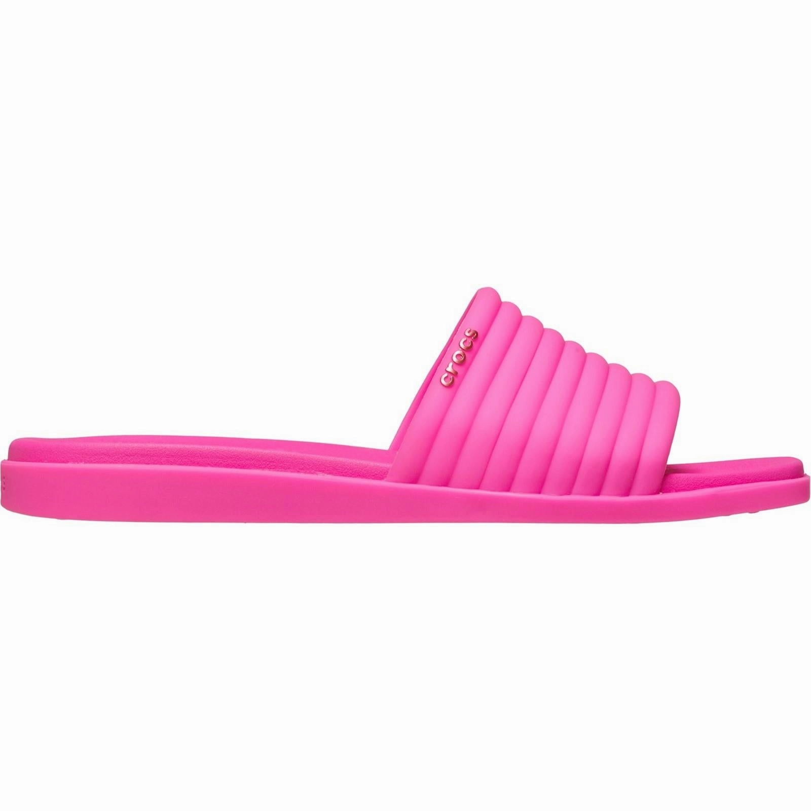 Women's Crocs 209794 Miami Slide Sandals Small But Mighty, Quick Access Pocket