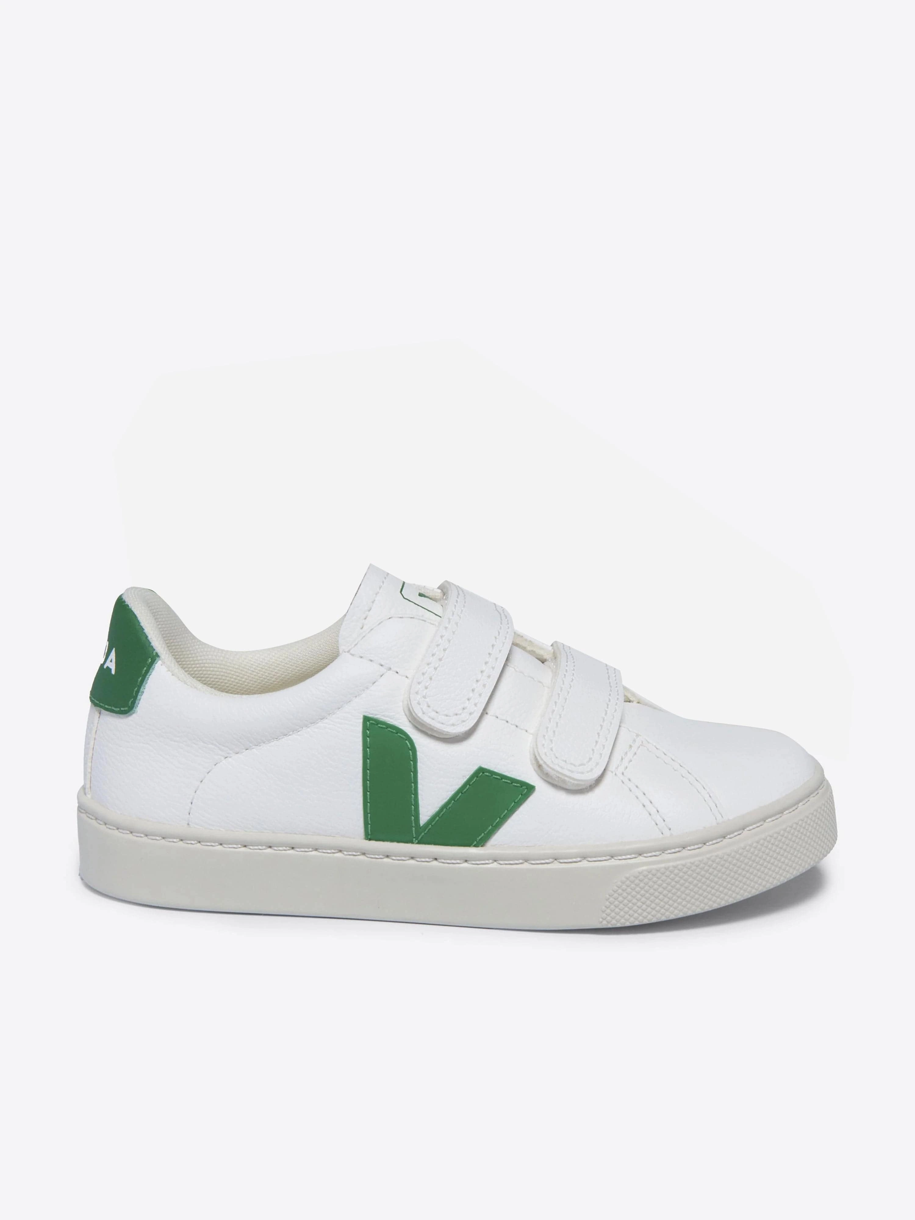Durable material deal Veja Kids Esplar ChromeFree Leather Trainers in White Custom Made Croc-Embossed, Brown Leather Duffel