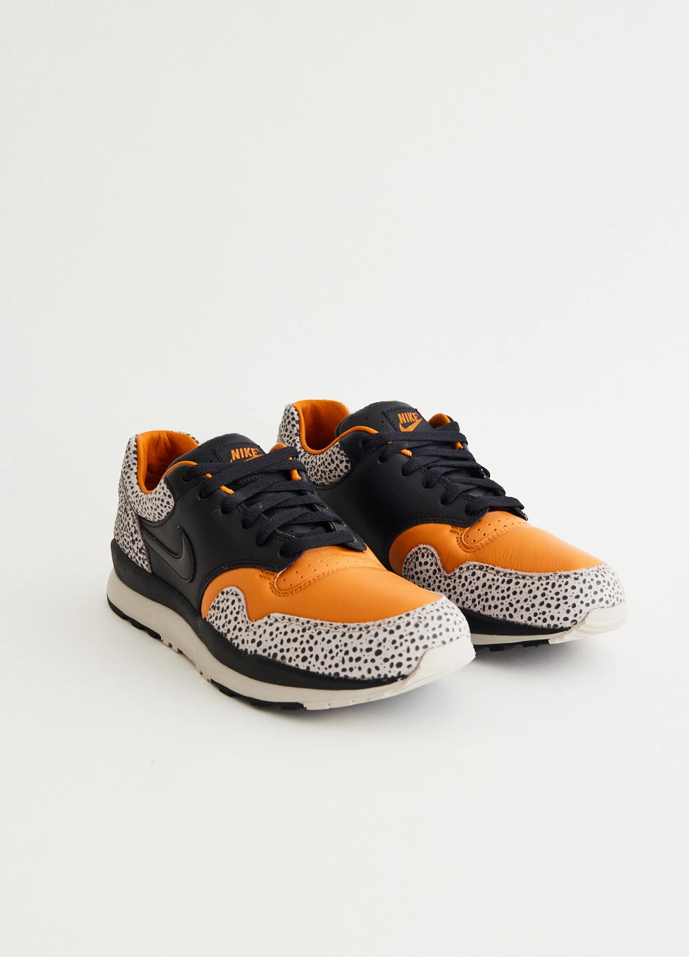 High-Speed Performance, Embossed Leather Air Safari OG 'Black Monarch' Sneakers