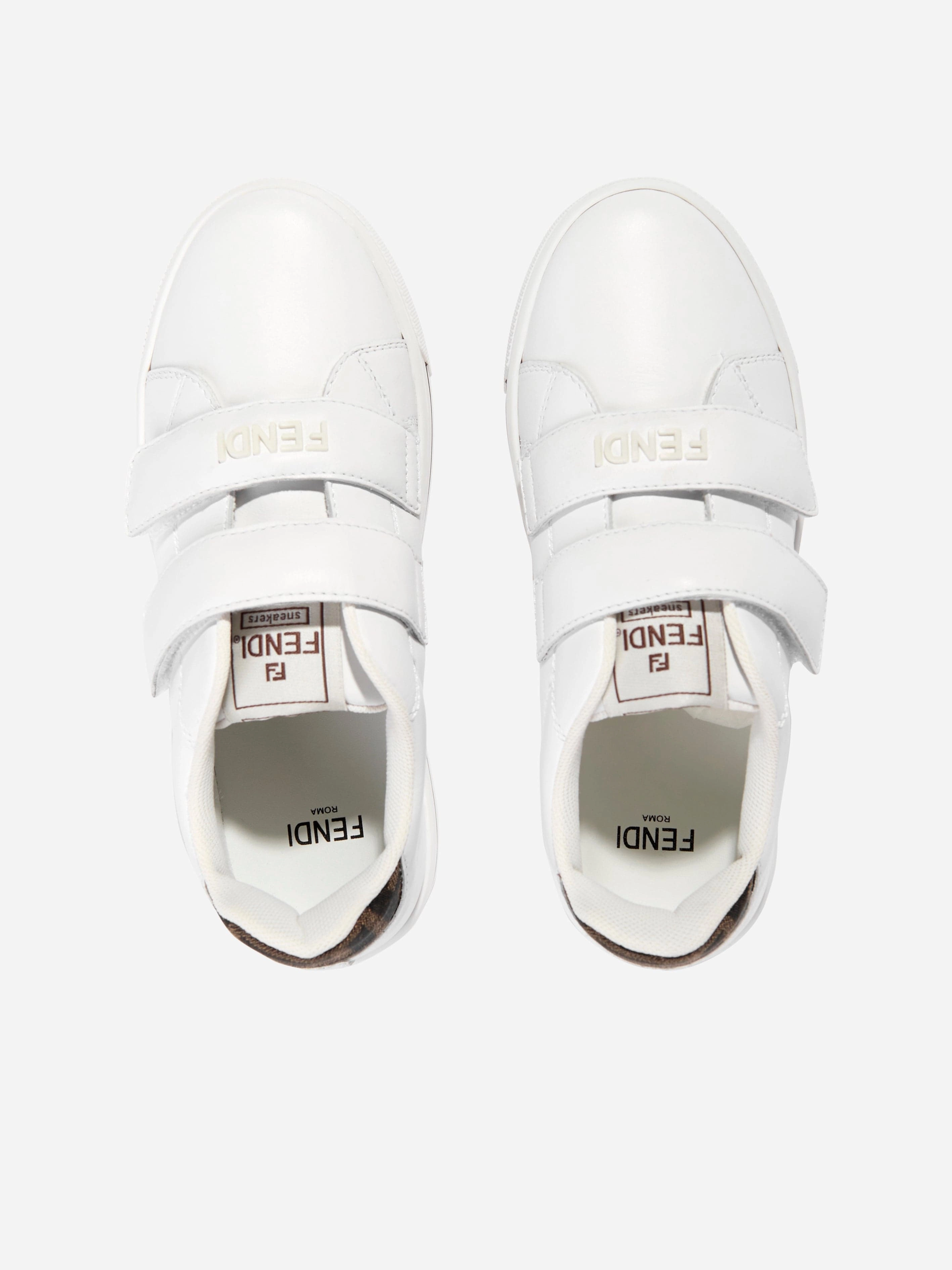 Designed For Movement Kids Leather Velcro Strap Trainers in White Your Next Favorite