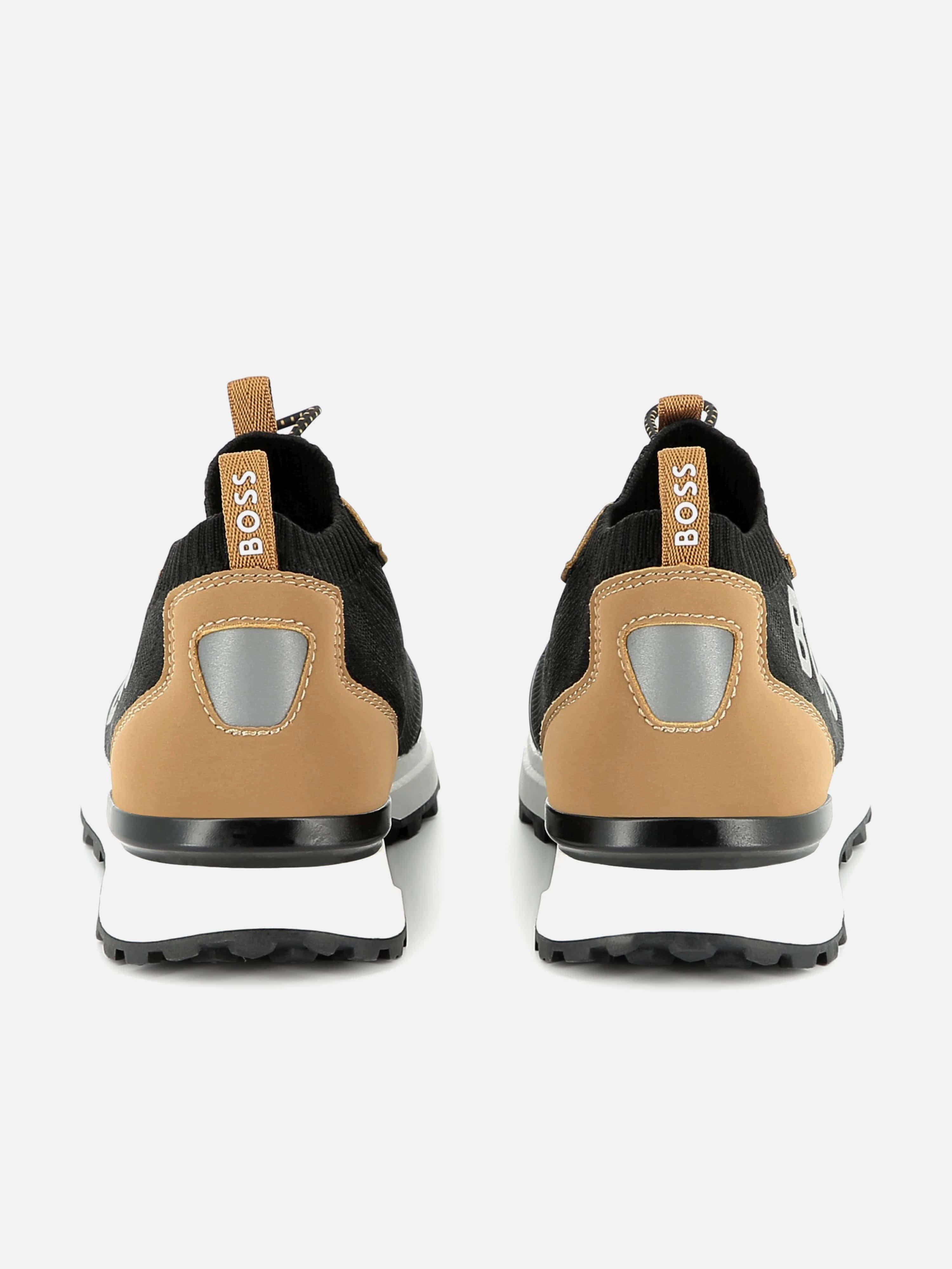 Top Pick Today BOSS Boys Logo Sock Trainers in Brown Vegan Leather Shoulder Bag