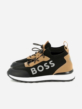 New Product Trial BOSS Boys Logo Sock Trainers in Brown 3-month deal Large Duffel Bag For Weekend Trips