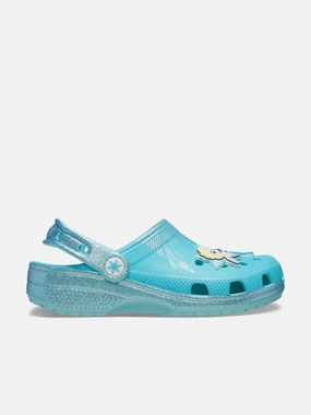 Metallic Silver Clutch Purse New Product Trial Crocs Girls Frozen Elsa Classic Clog in Blue High-spender discount