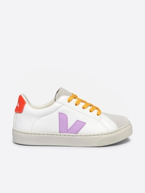 New technology deal Veja Kids Laces Leather Esplar Trainers in White Group discount Side Pocket