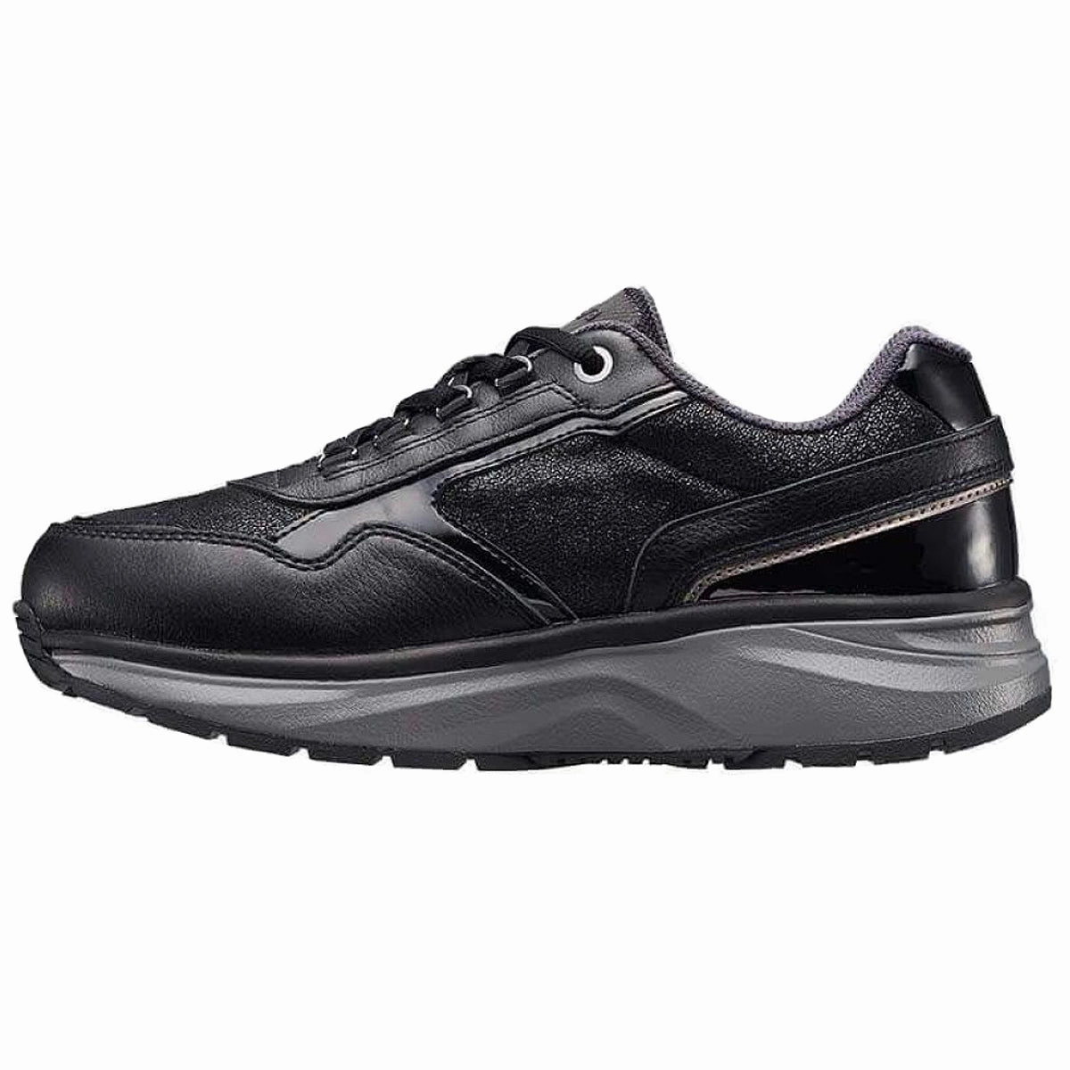 Secure Pocket Joya Tina II Leather Women's Comfort Black Trainers