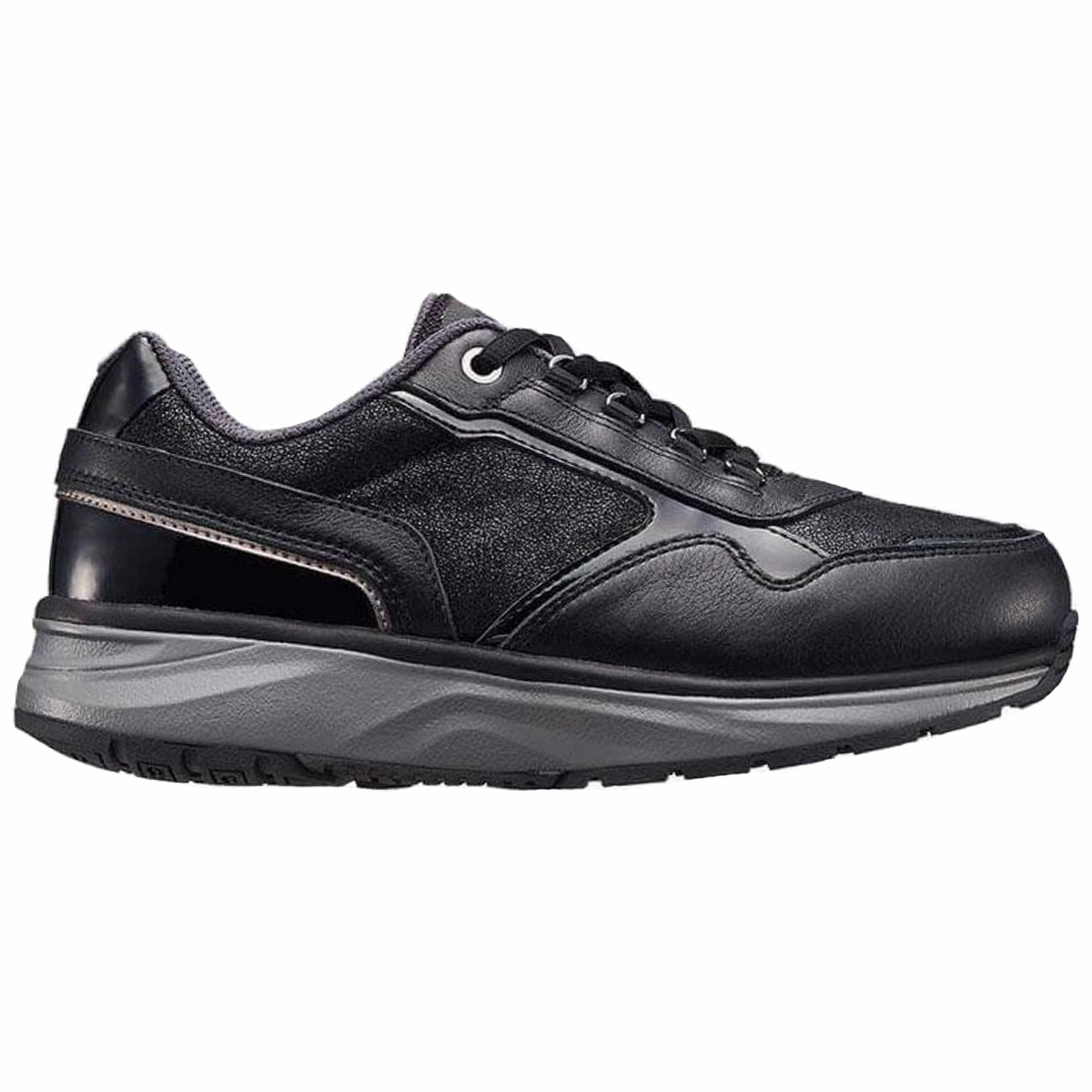 Jute Next-Gen Tech Joya Tina II Leather Women's Comfort Black Trainers Progressive offer